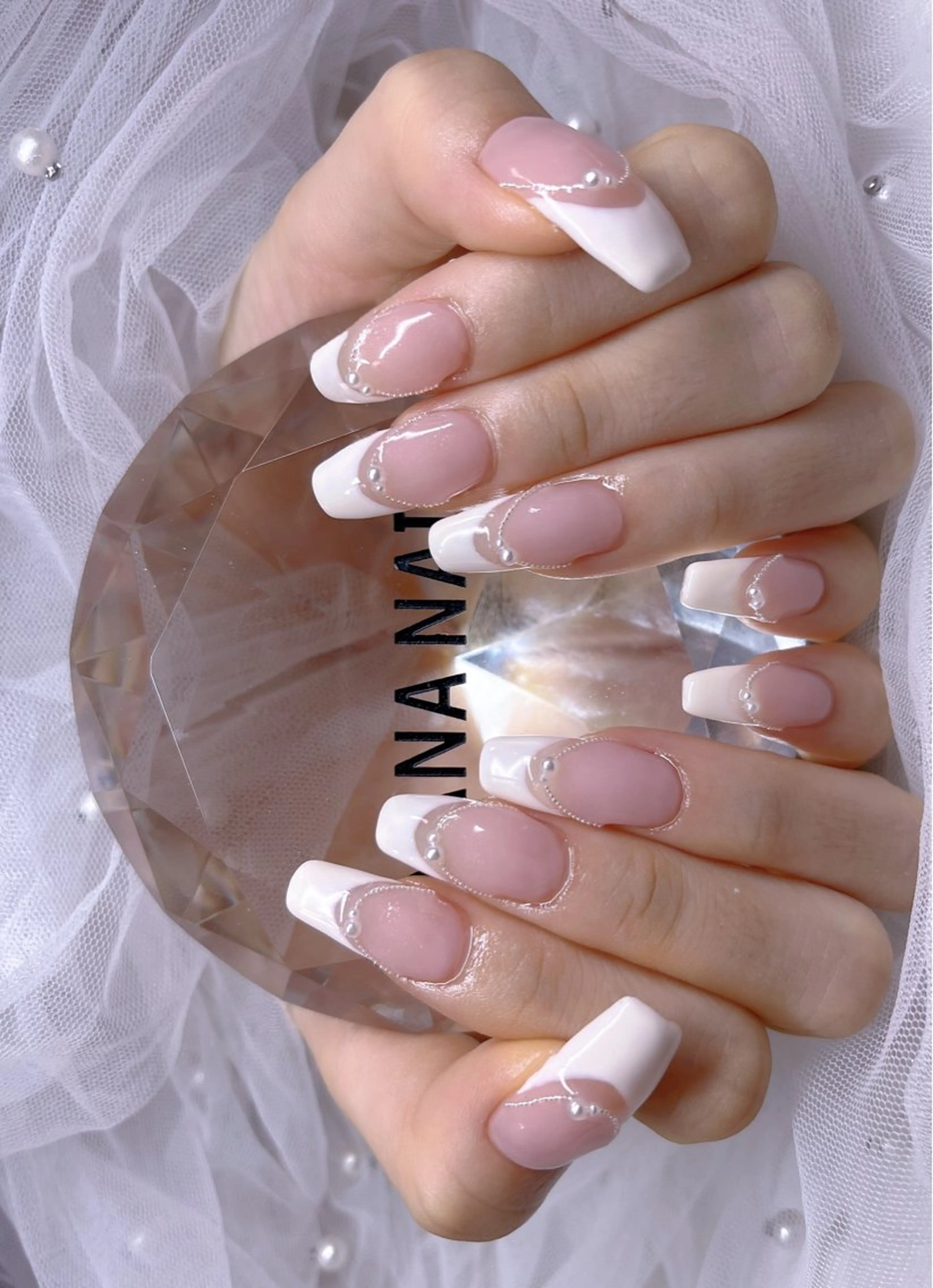 [ジェルネイル]フレンチorラメフレンチの写真