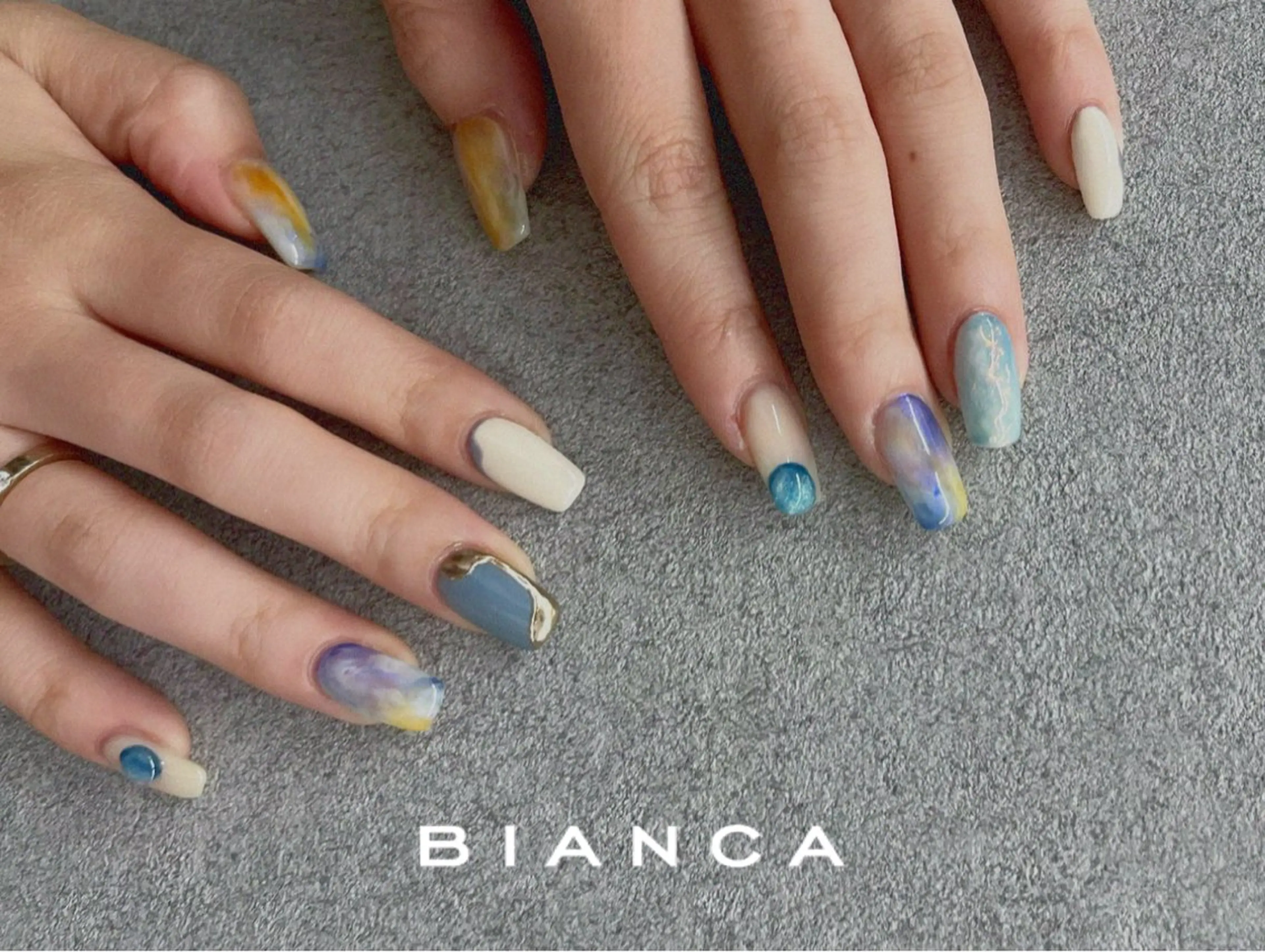 ネイル ハンドネイル ビアンカ大宮ネイル 店長 モリサワのネイルデザイン