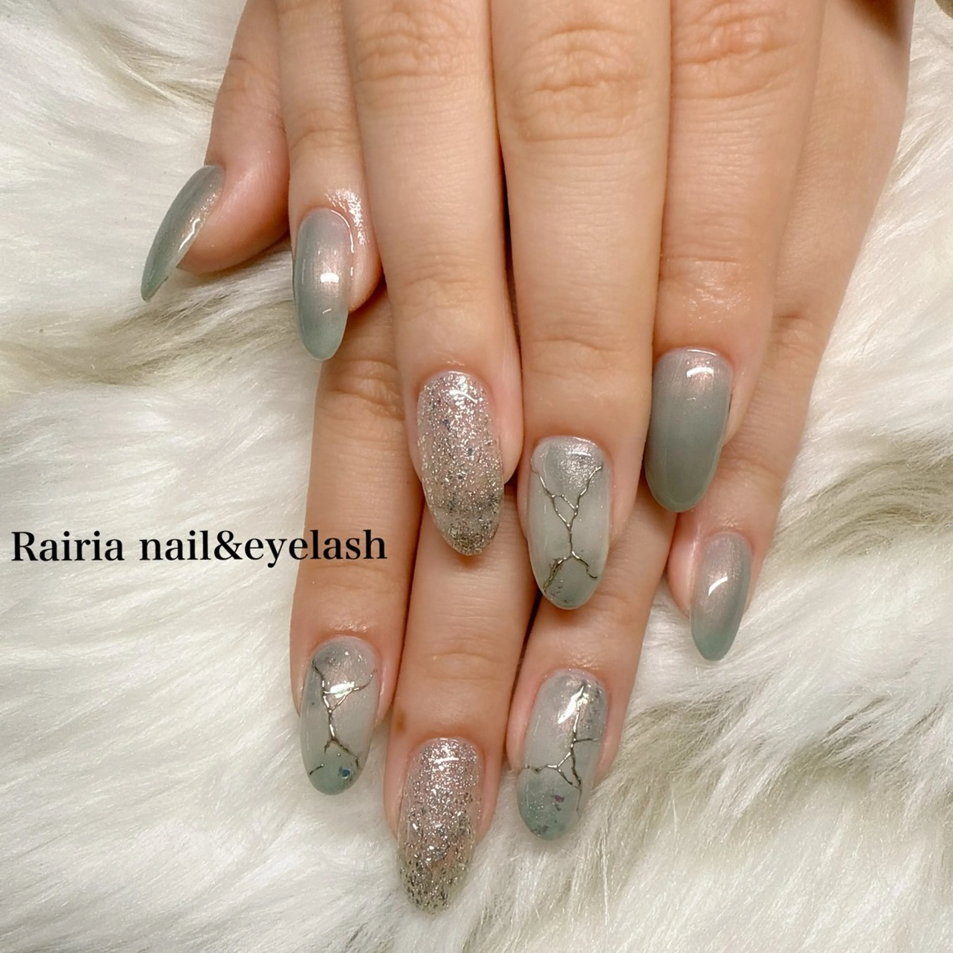 ネイル 大理石ネイル(マーブル) Rairia   nail所属・屋敷 理奈のネイルデザイン