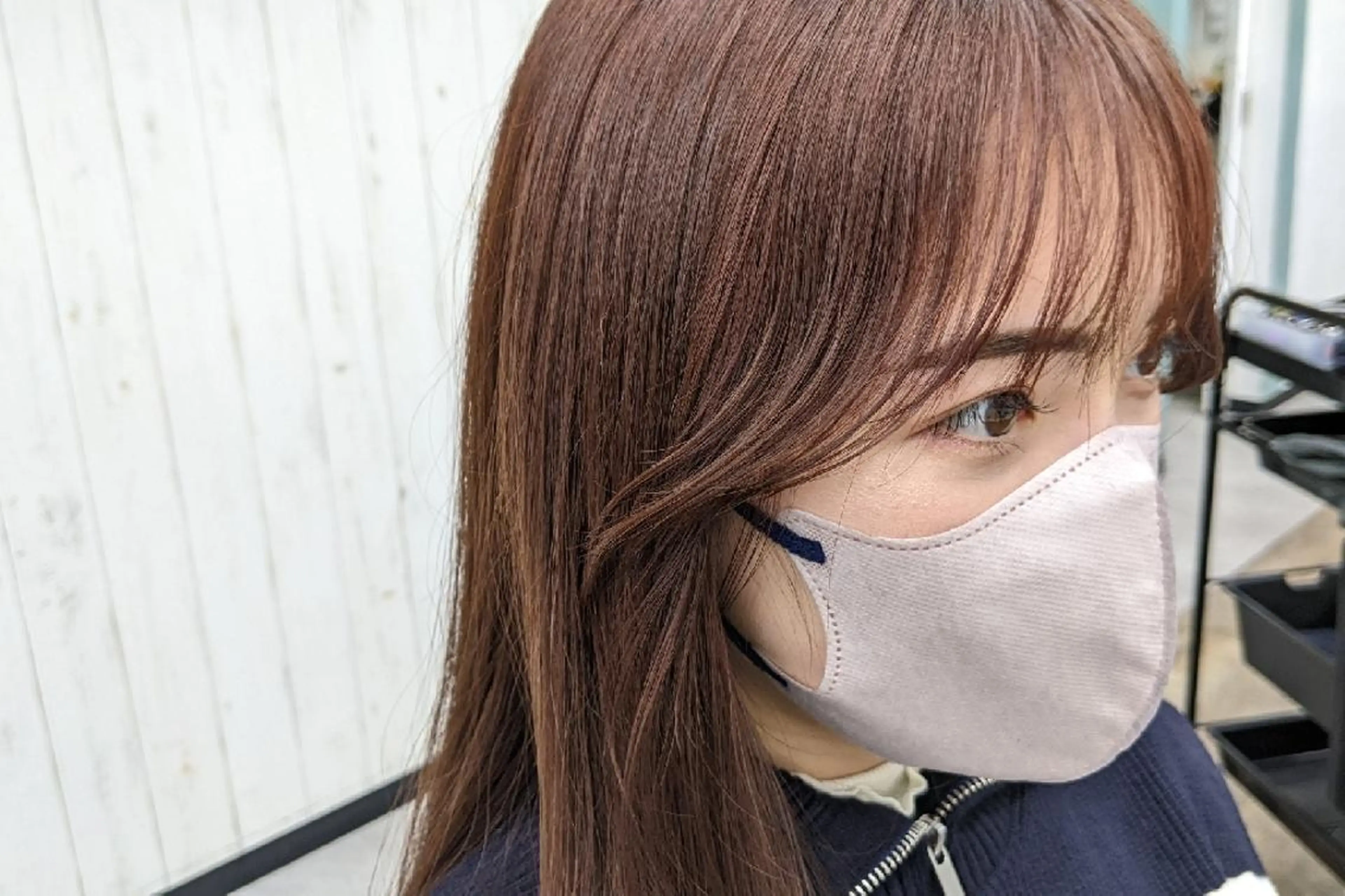 ❄顔まわり酸性ストレート➕前髪カット➕ワンカラーの写真