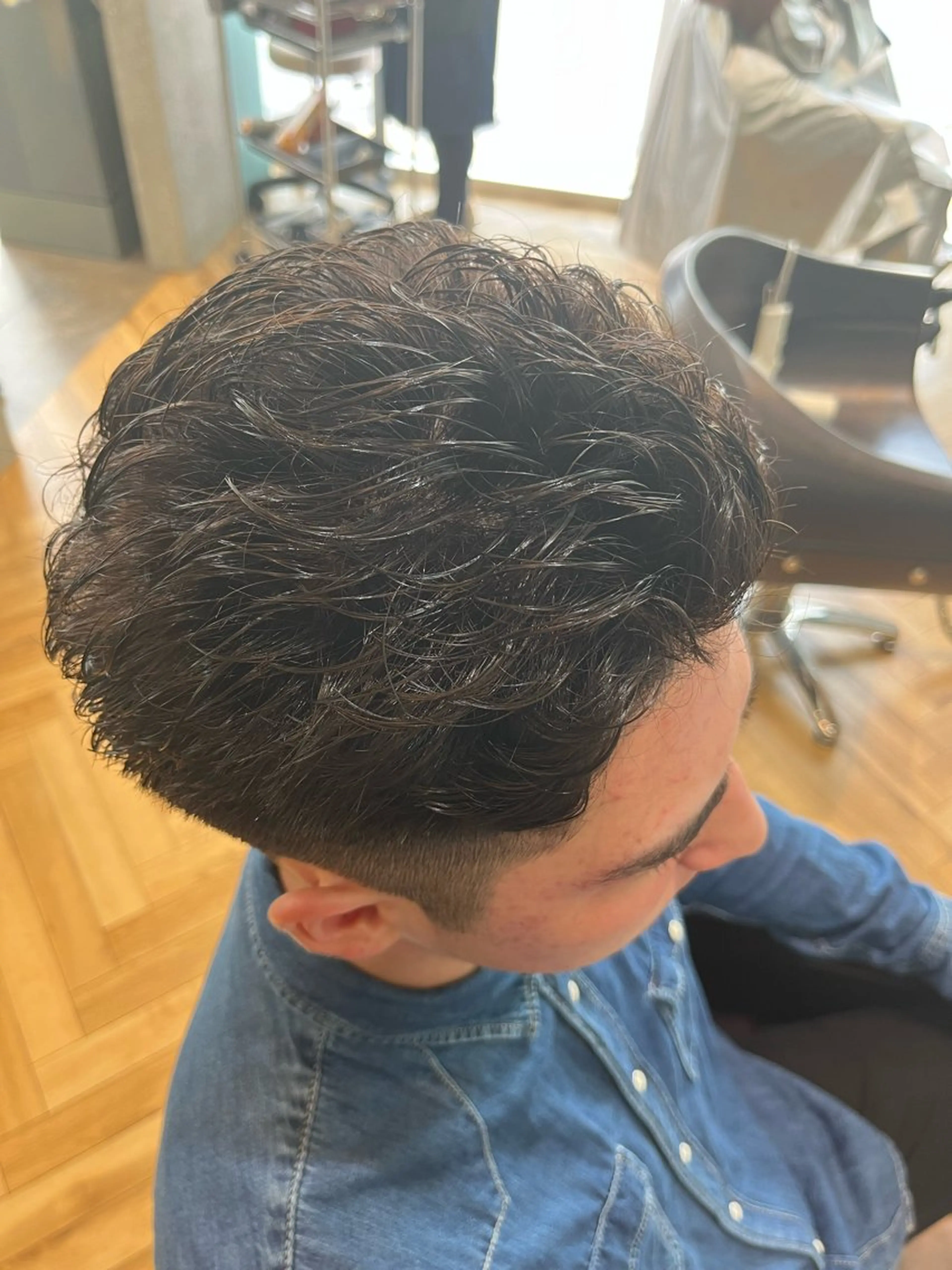 ショート カラー パーマ メンズ メンズハイライト メンズパーマ スペインカール スパイキーショート メンズツイストパーマ カット パーマ 💇メンズパーマ💇 木村賢司のヘアスタイル