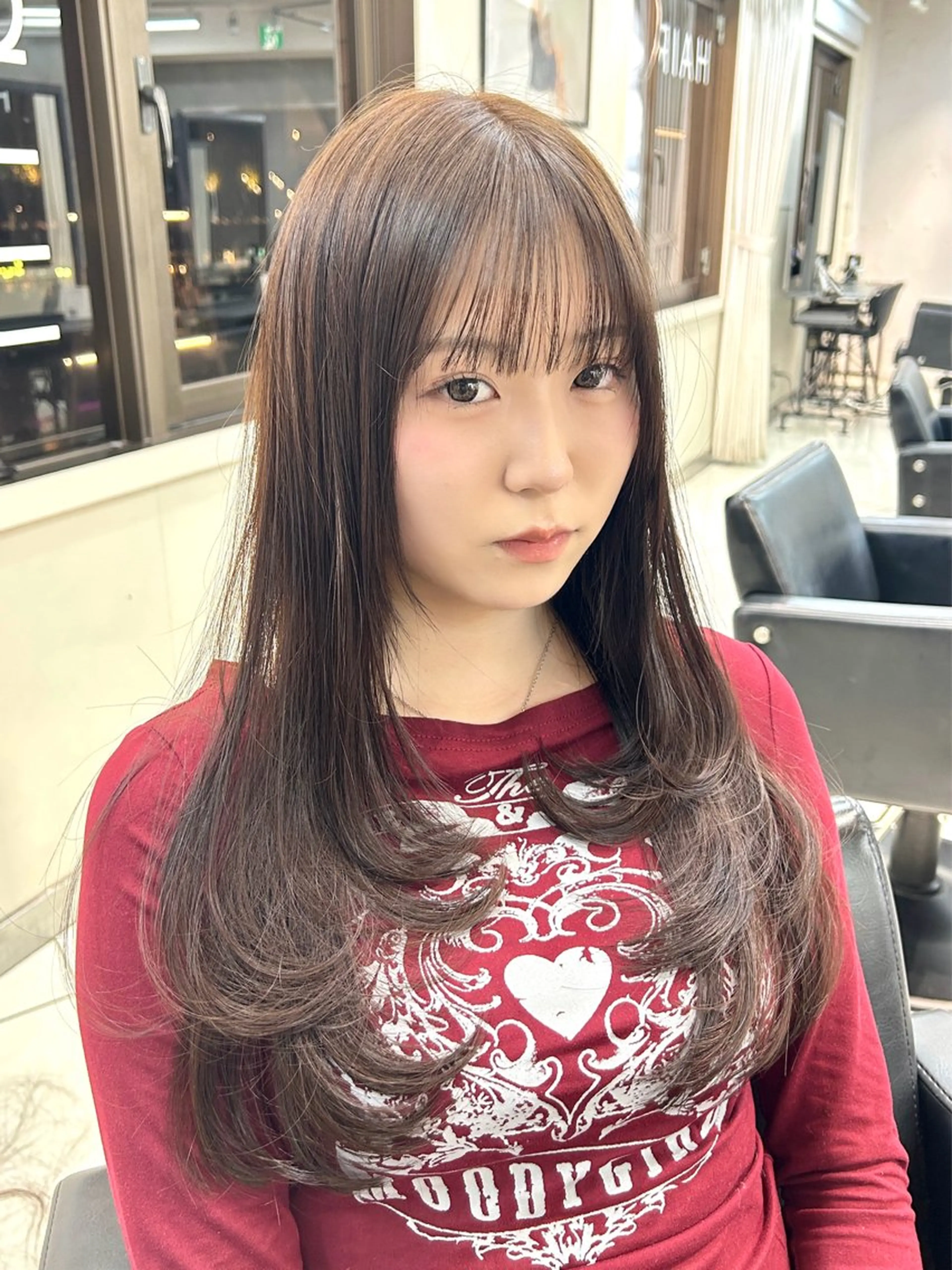 ロング レイヤー×ツヤカラー 渋谷/kougaのヘアスタイル