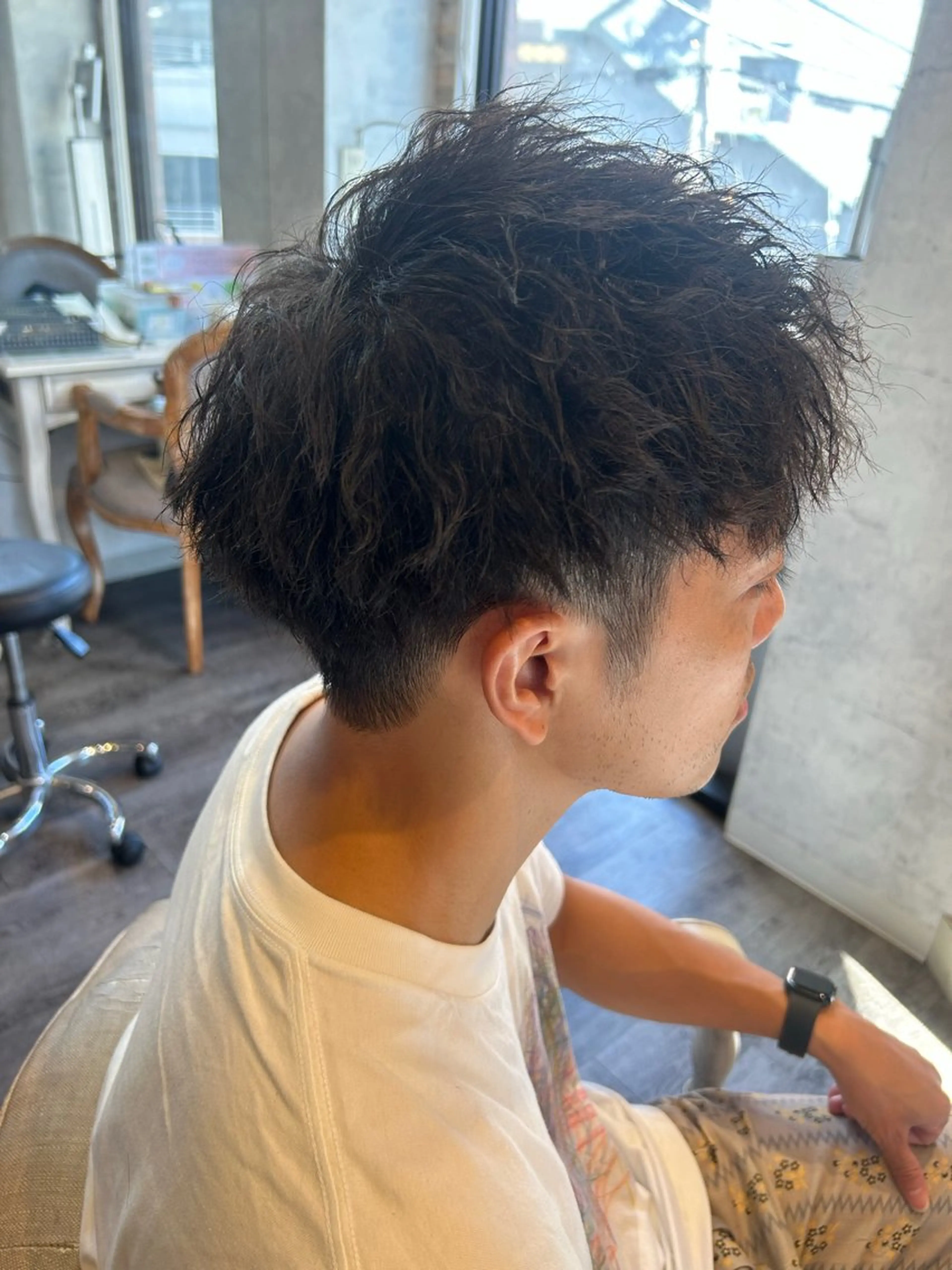 パーマ メンズ ヤマダ タケトのヘアスタイル