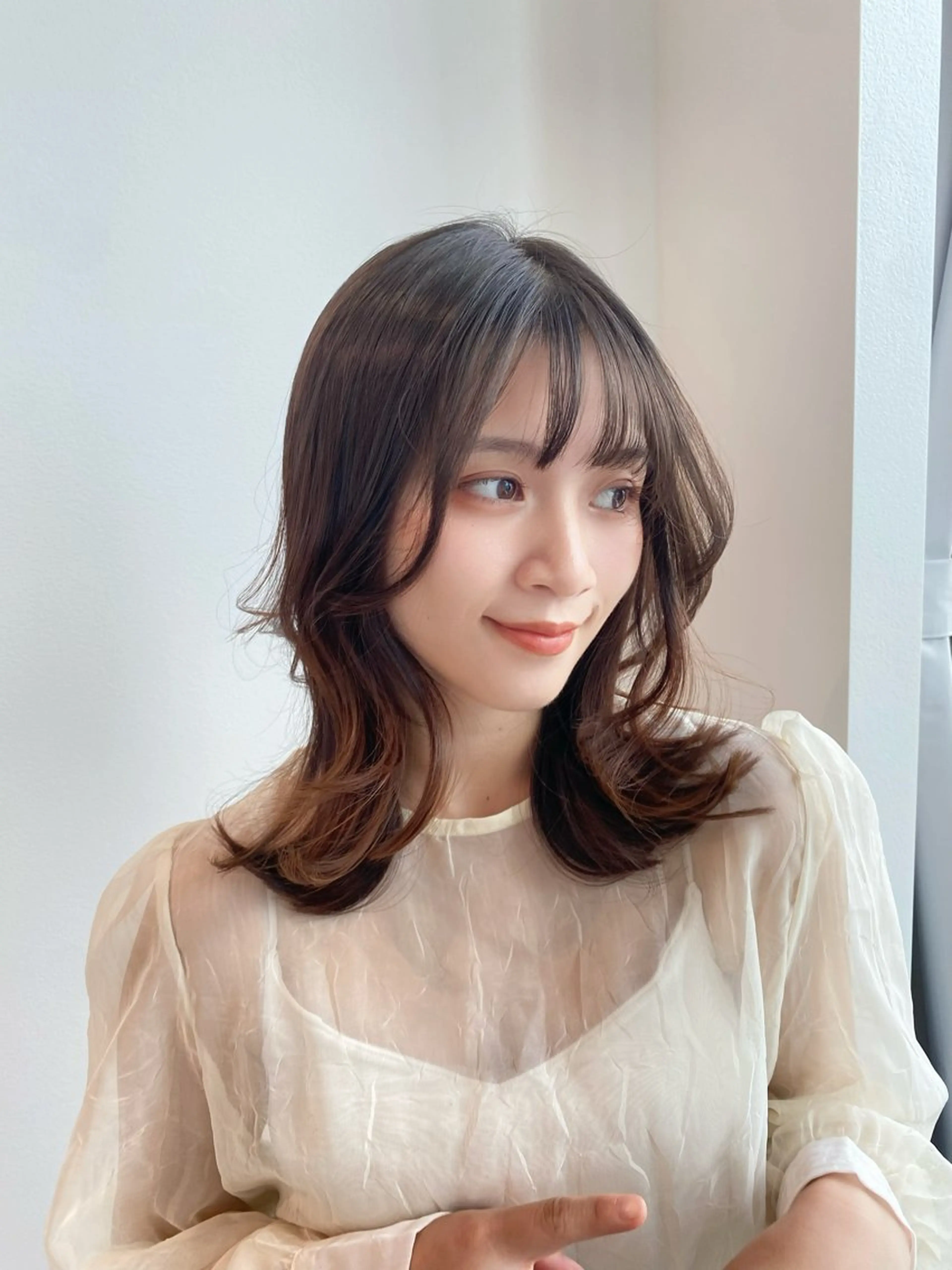 ミディアム カラー カット ヘアカラー トリートメント ヘアセット ✂️似合わせの魔術師 石田一樹✂️のヘアスタイル