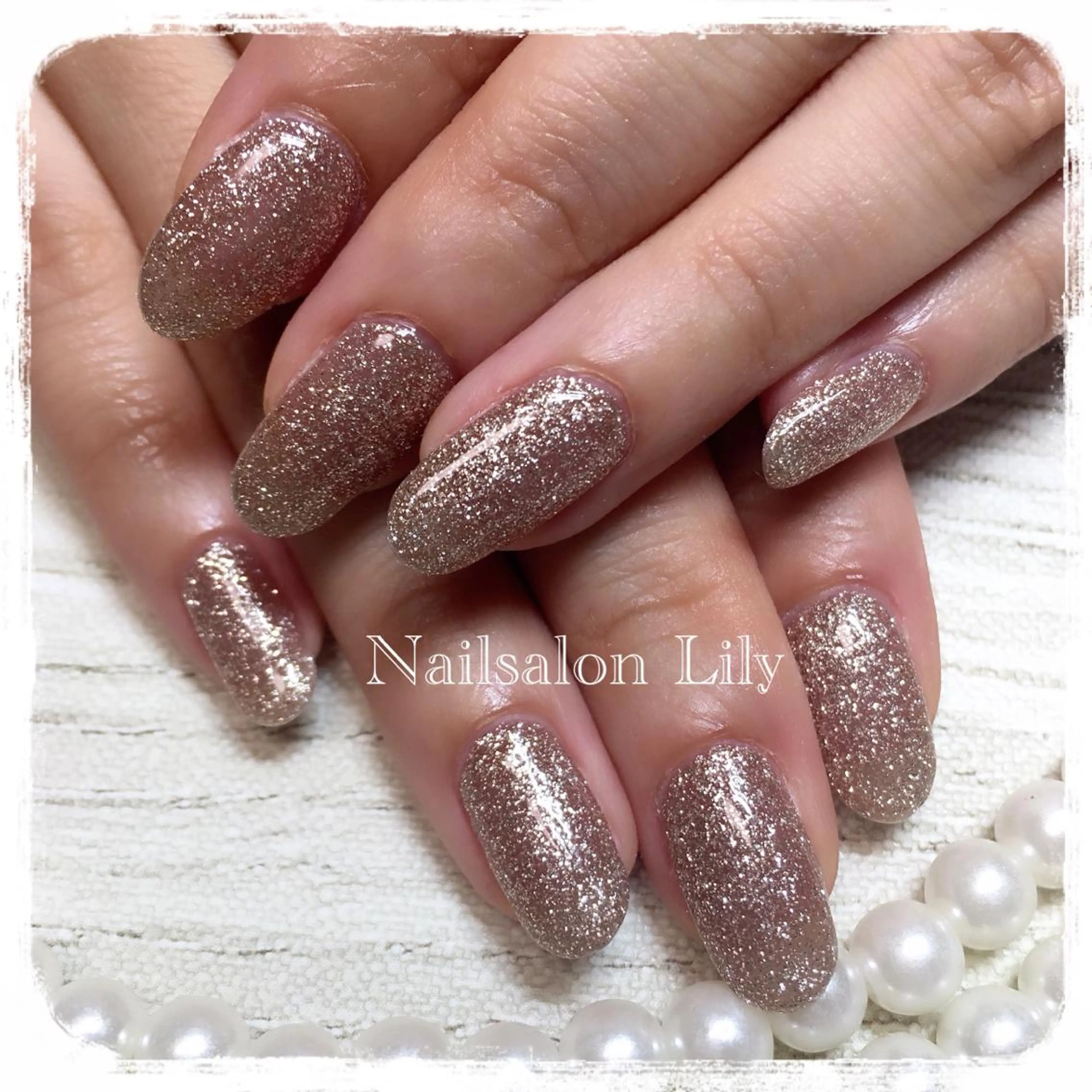ネイル ラメ(グリッター) ワンカラーネイル Nailsalon Lilyのネイルデザイン