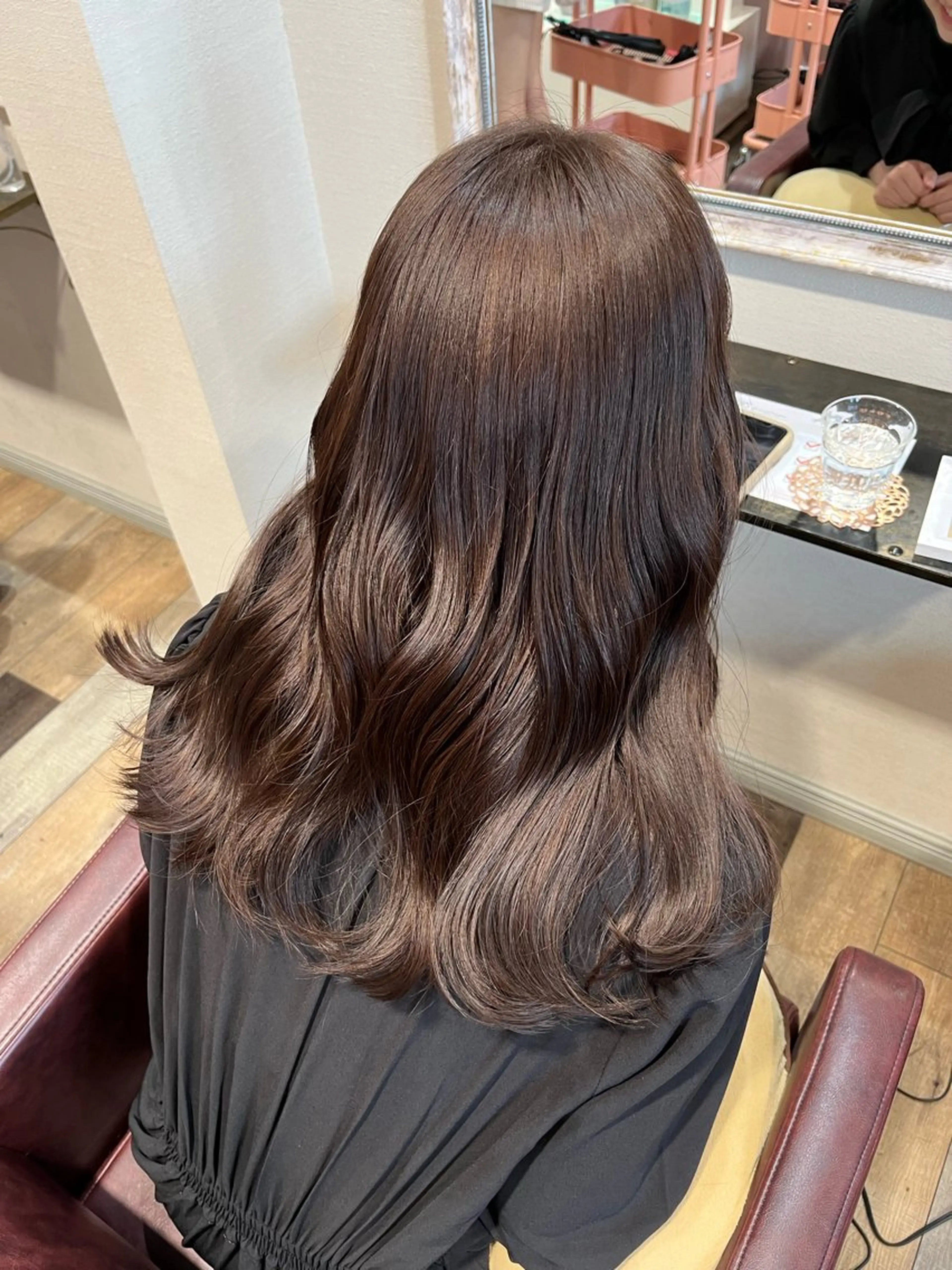 ロング カラー ブラウンカラー 顔まわり/オフィス カラー/青栁優🔆のヘアスタイル