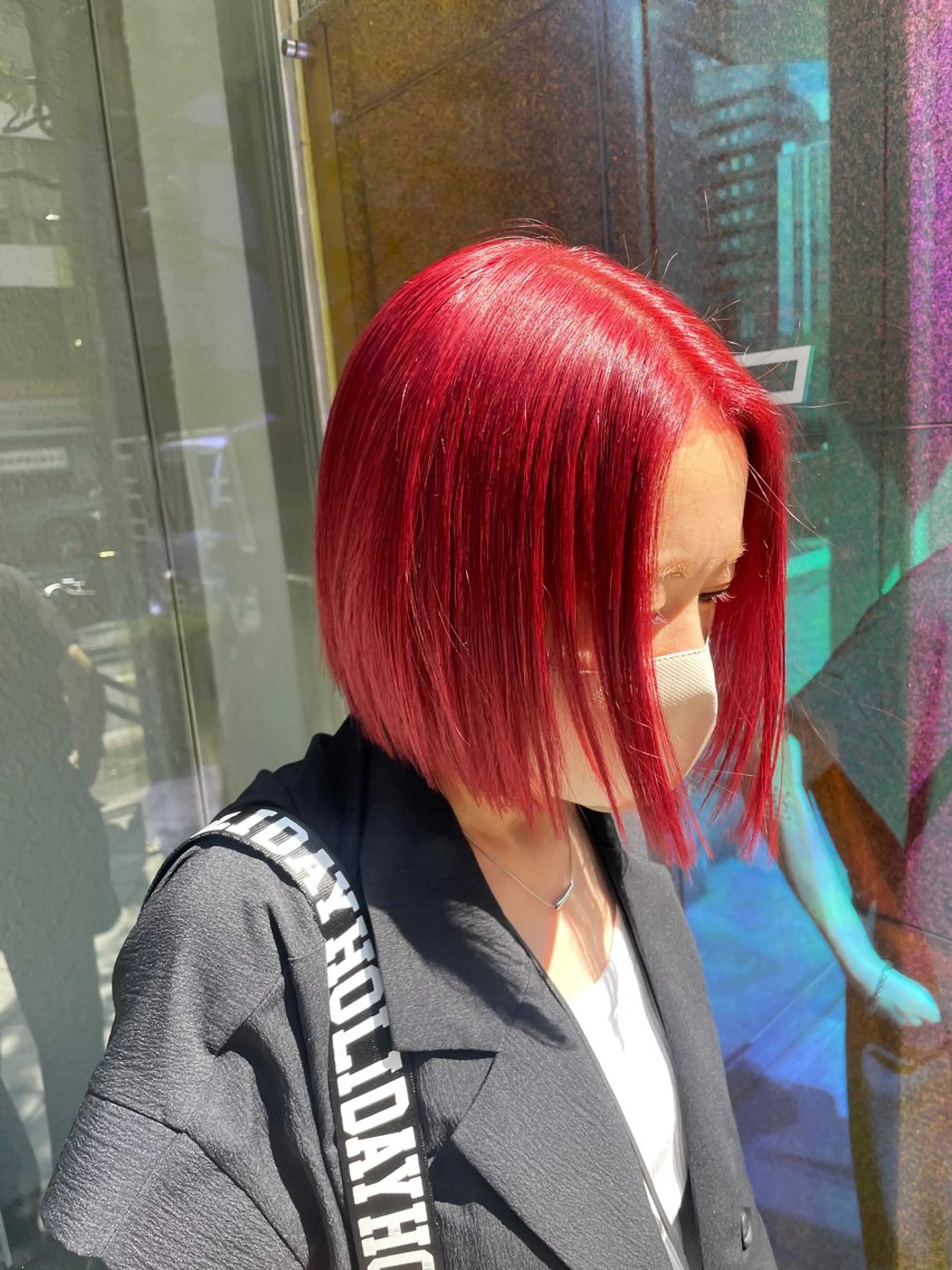 ミディアム カラー アッシュ ベージュカラー 黒髪 ブロンド ブロンドベージュ ikuma/ ミルクティーのヘアスタイル