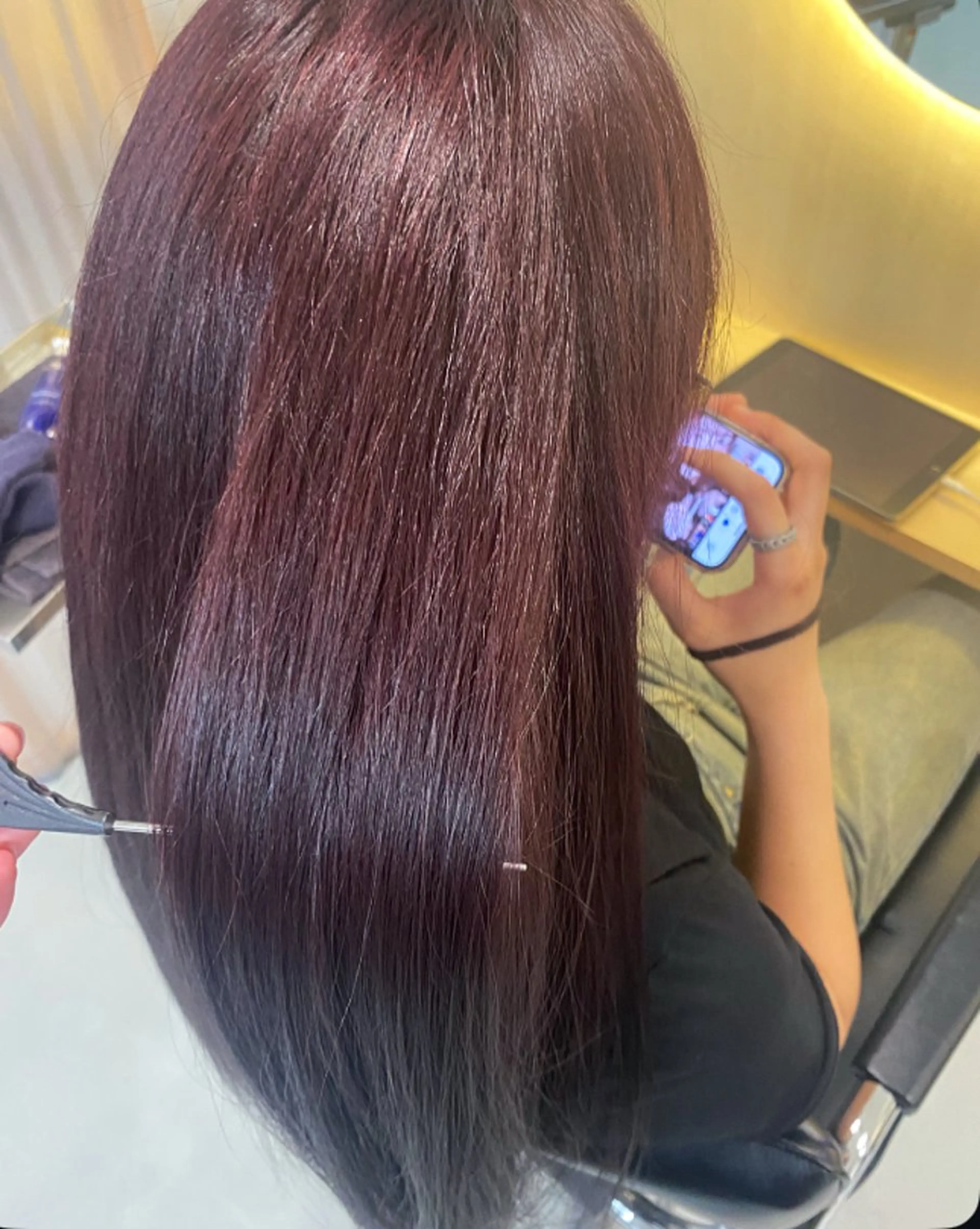 カラー レッドカラー elk ANZU🎀のヘアスタイル