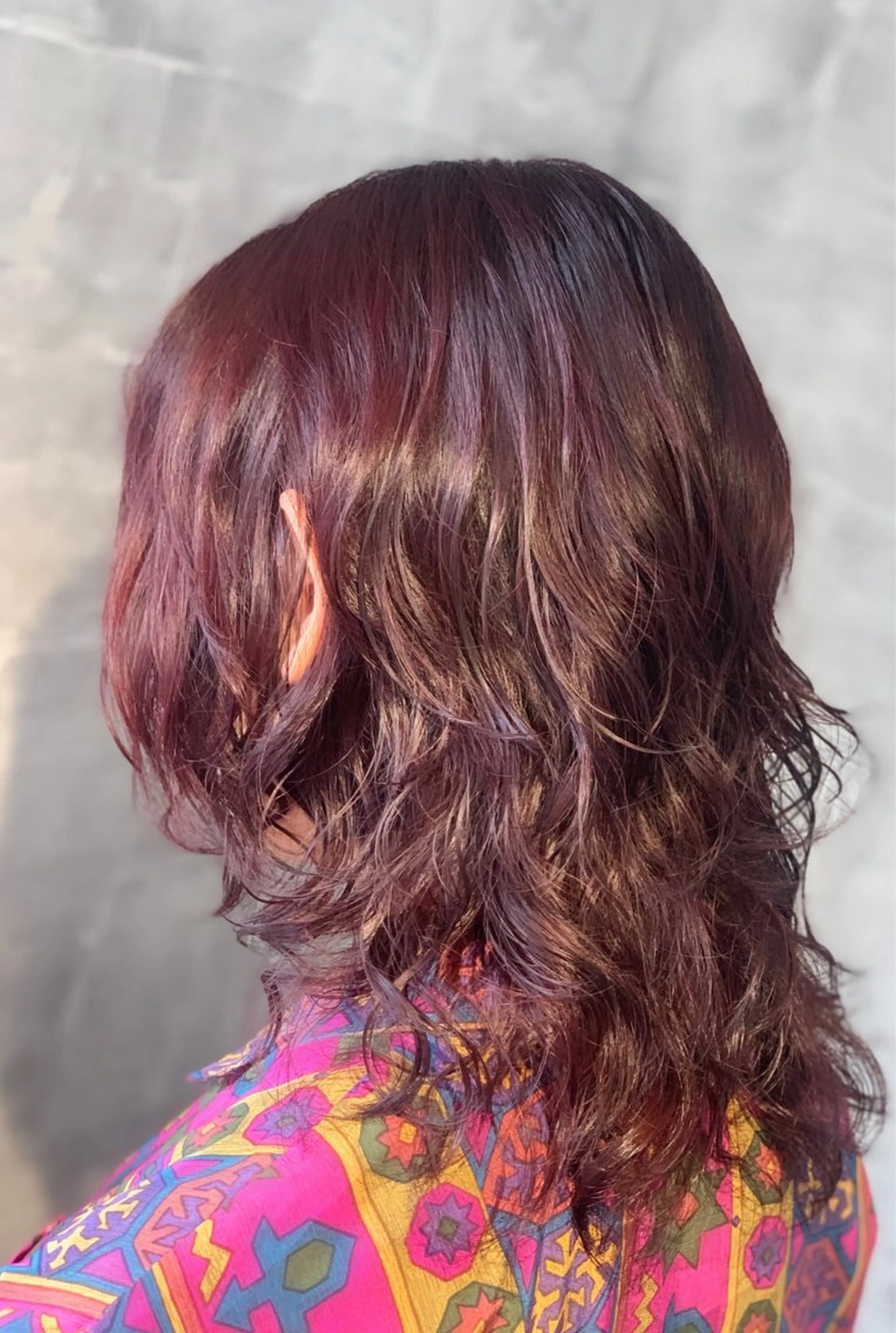 セミロング セミロングパーマ ボブ 顔まわりレイヤー 顔周りカット ハイライト ank classic hair【アンククラシックヘアー】所属・バレ、ハイライト モデル募集　齋藤祐哉のヘアスタイル