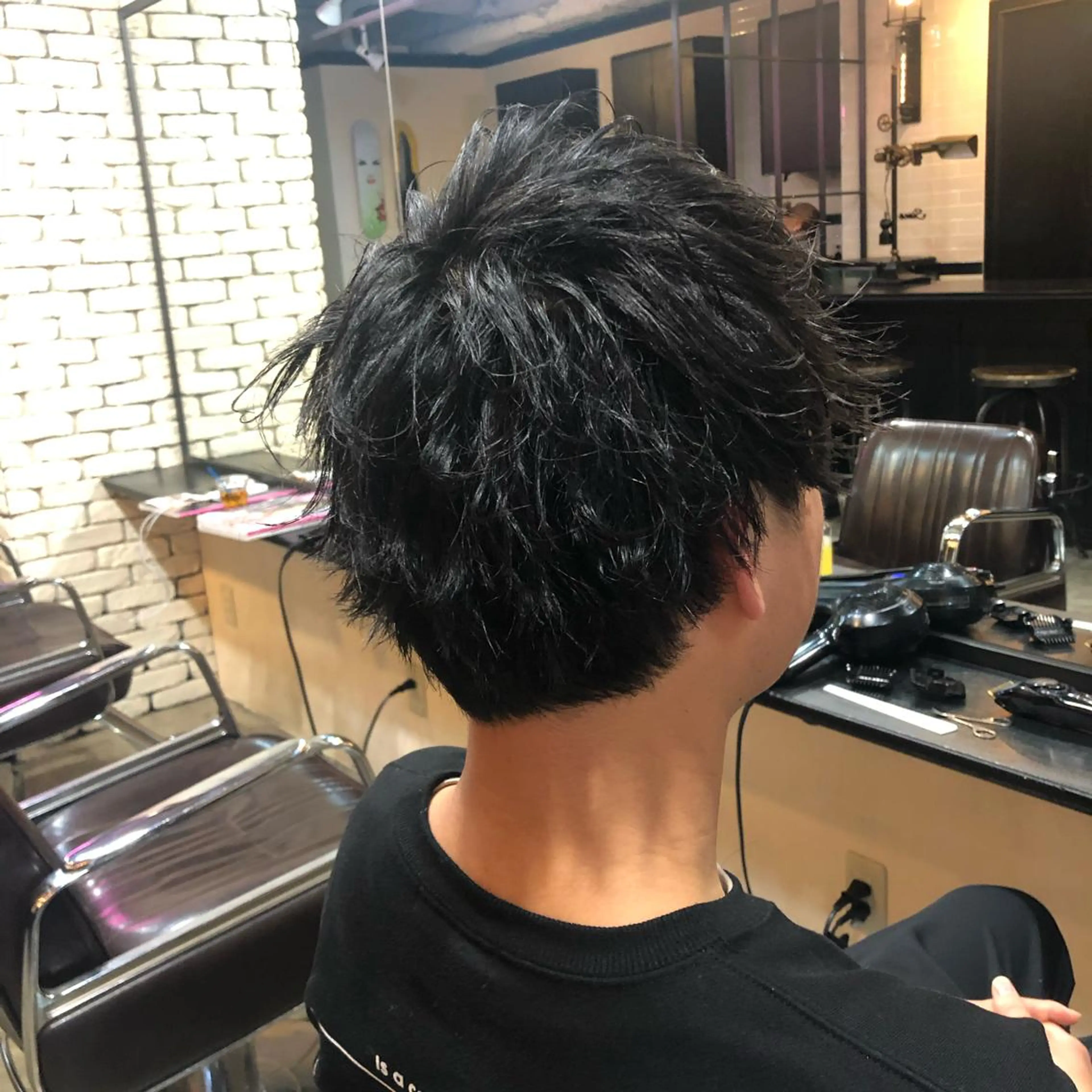 ショート メンズ カット Steelo  渋谷所属・✴︎赤み除去カラー daichi✴︎のヘアスタイル