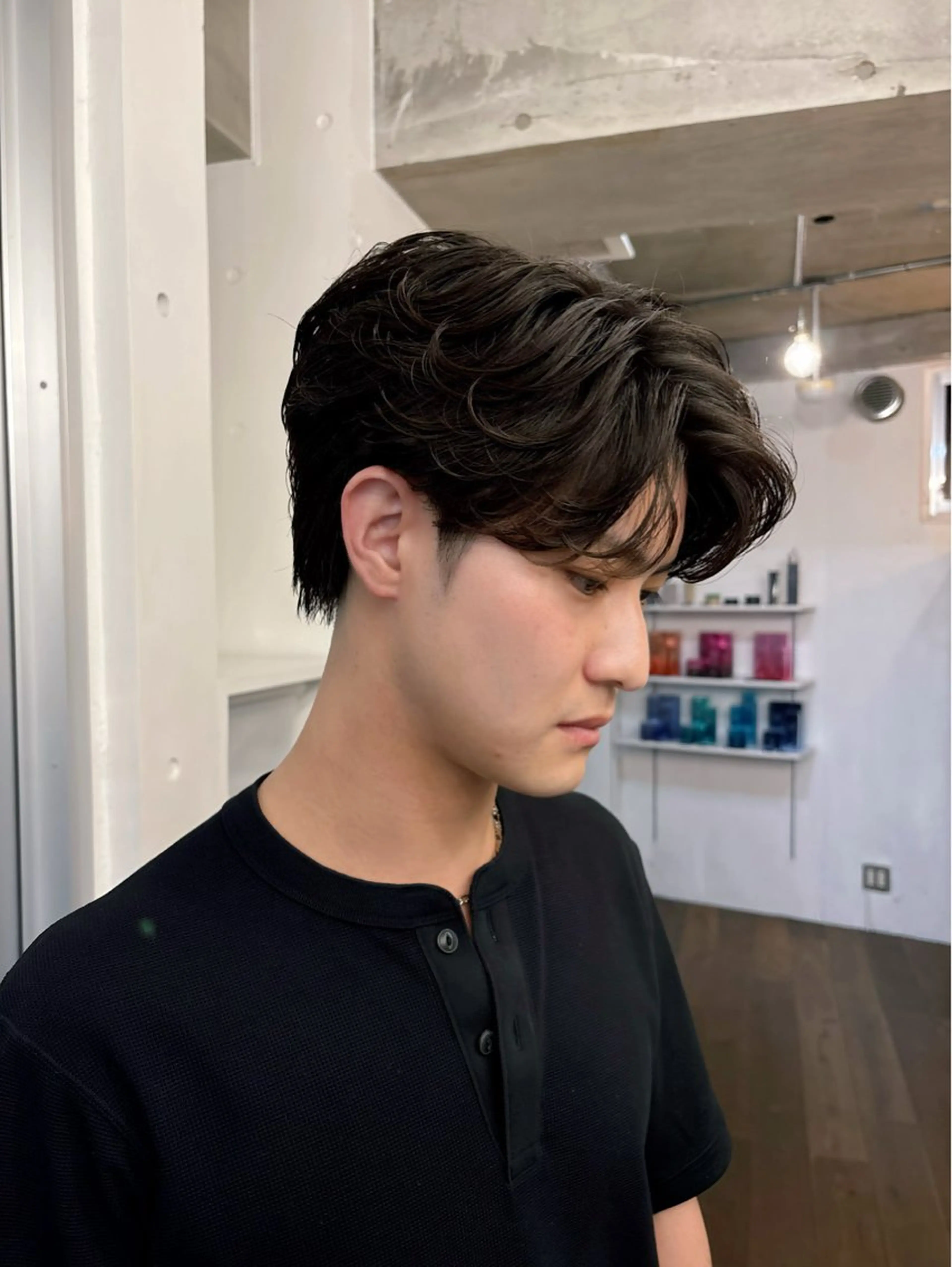 パーマ メンズ フェザーパーマ メンズパーマ カット パーマ パーマ/カラー ブリーチ/廣田歩のヘアスタイル