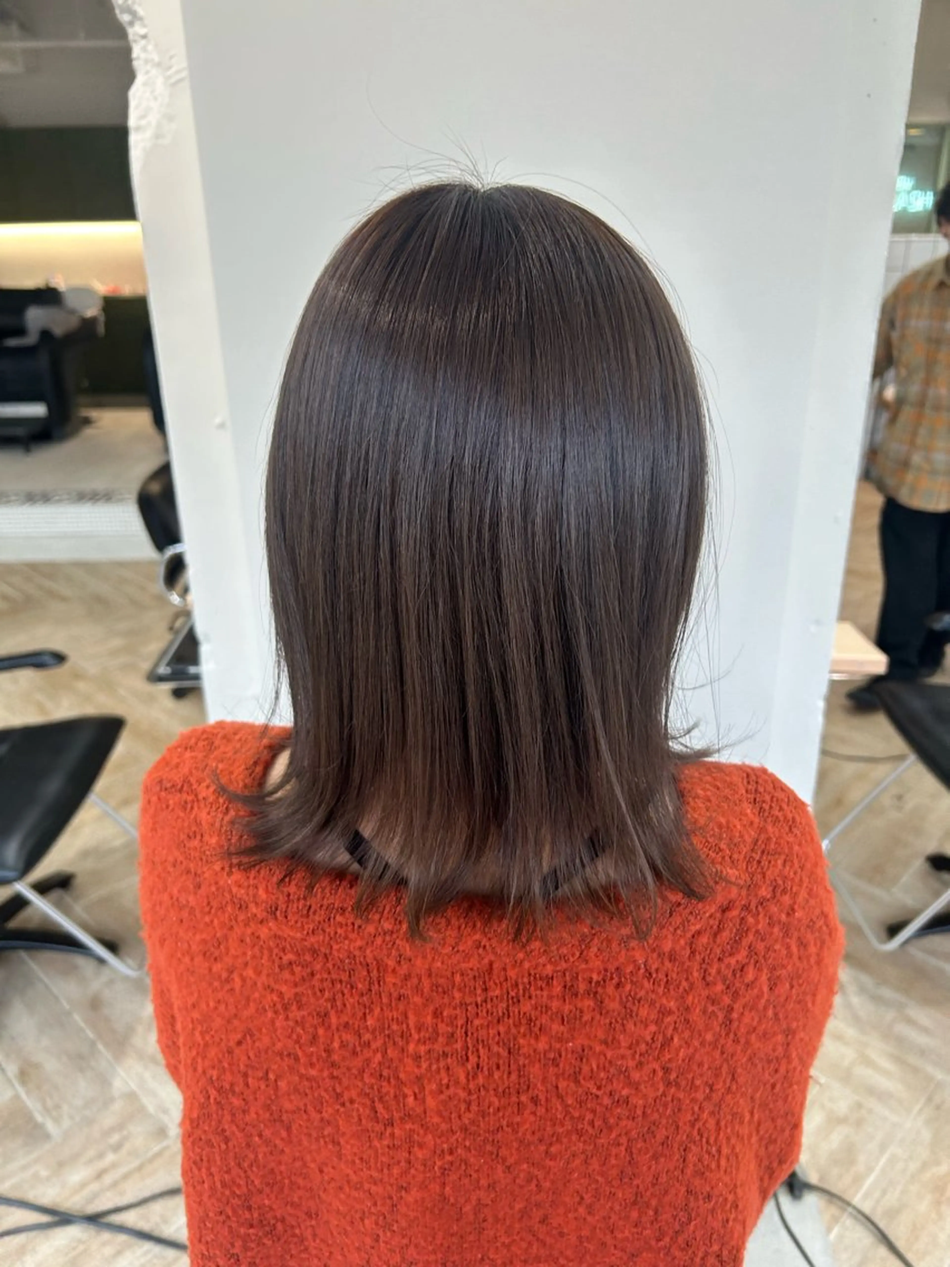 カラー ヘアカラー ベージュ/ダブルカラ ー/新潟駅/青柳萌果のヘアスタイル