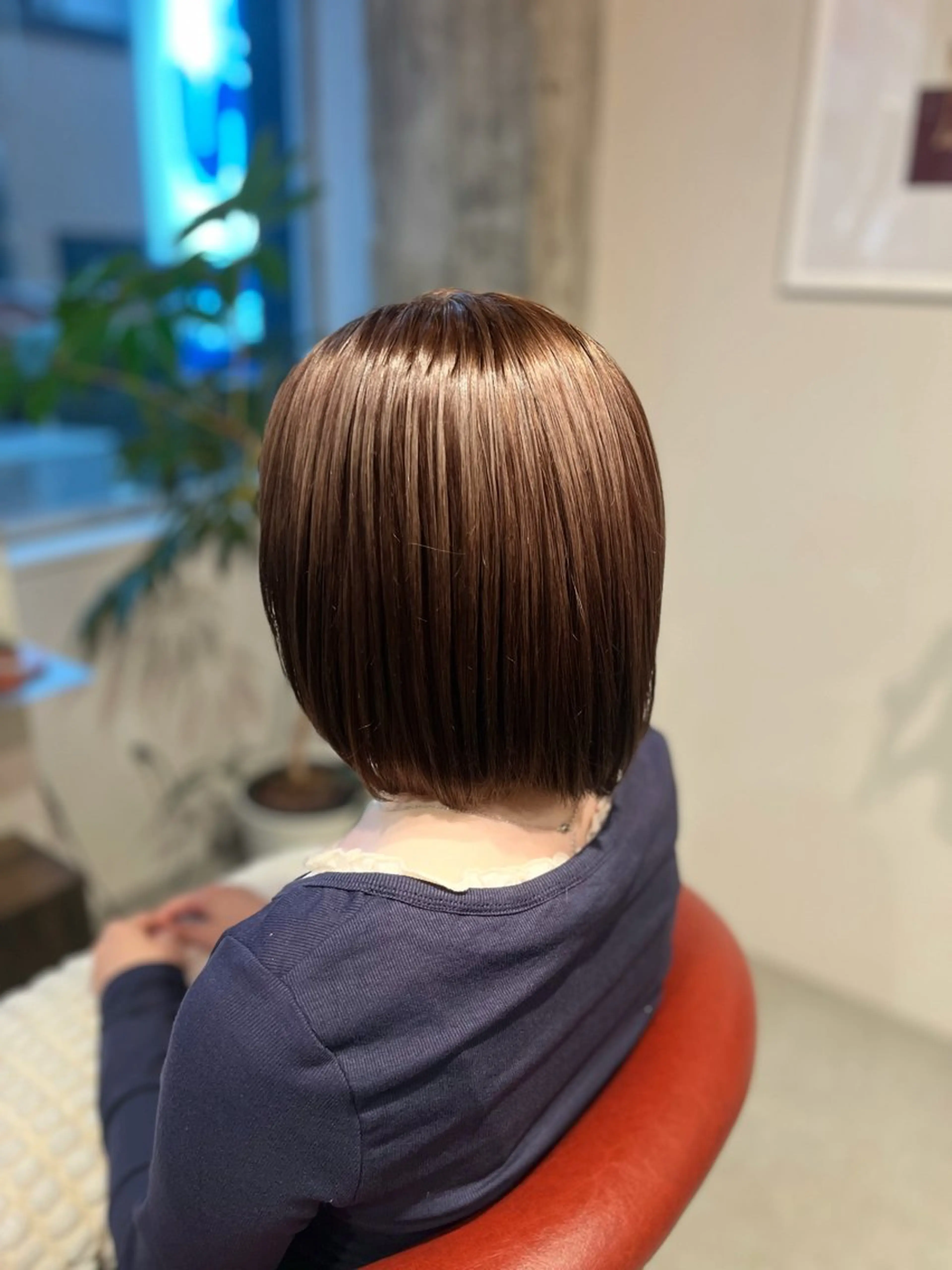 ミディアム 髪質改善 トリートメント ヘアカラー トリートメント 久保田 群青のヘアスタイル