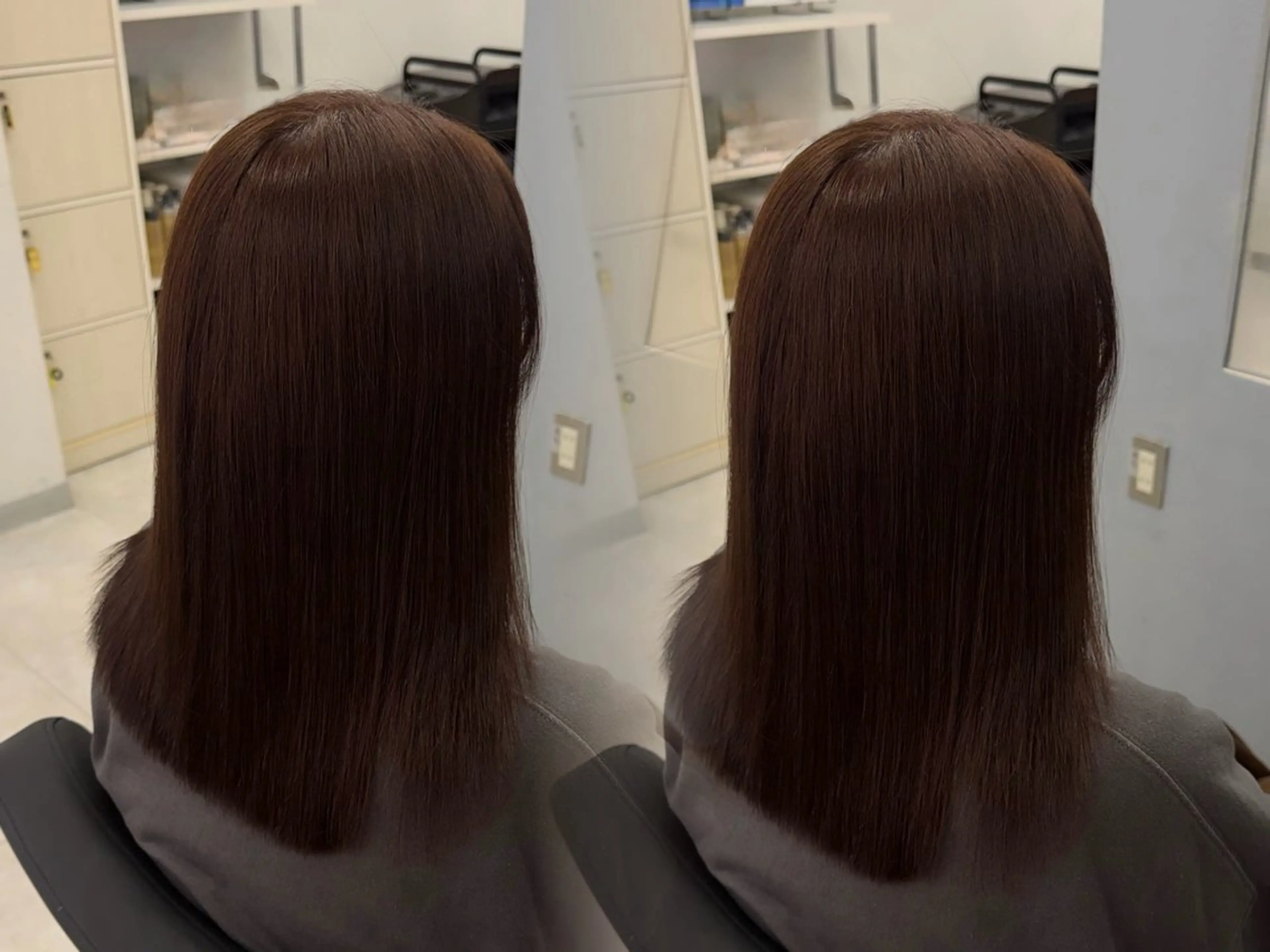 セミロング カット ヘアカラー sayaka 🎀のヘアスタイル