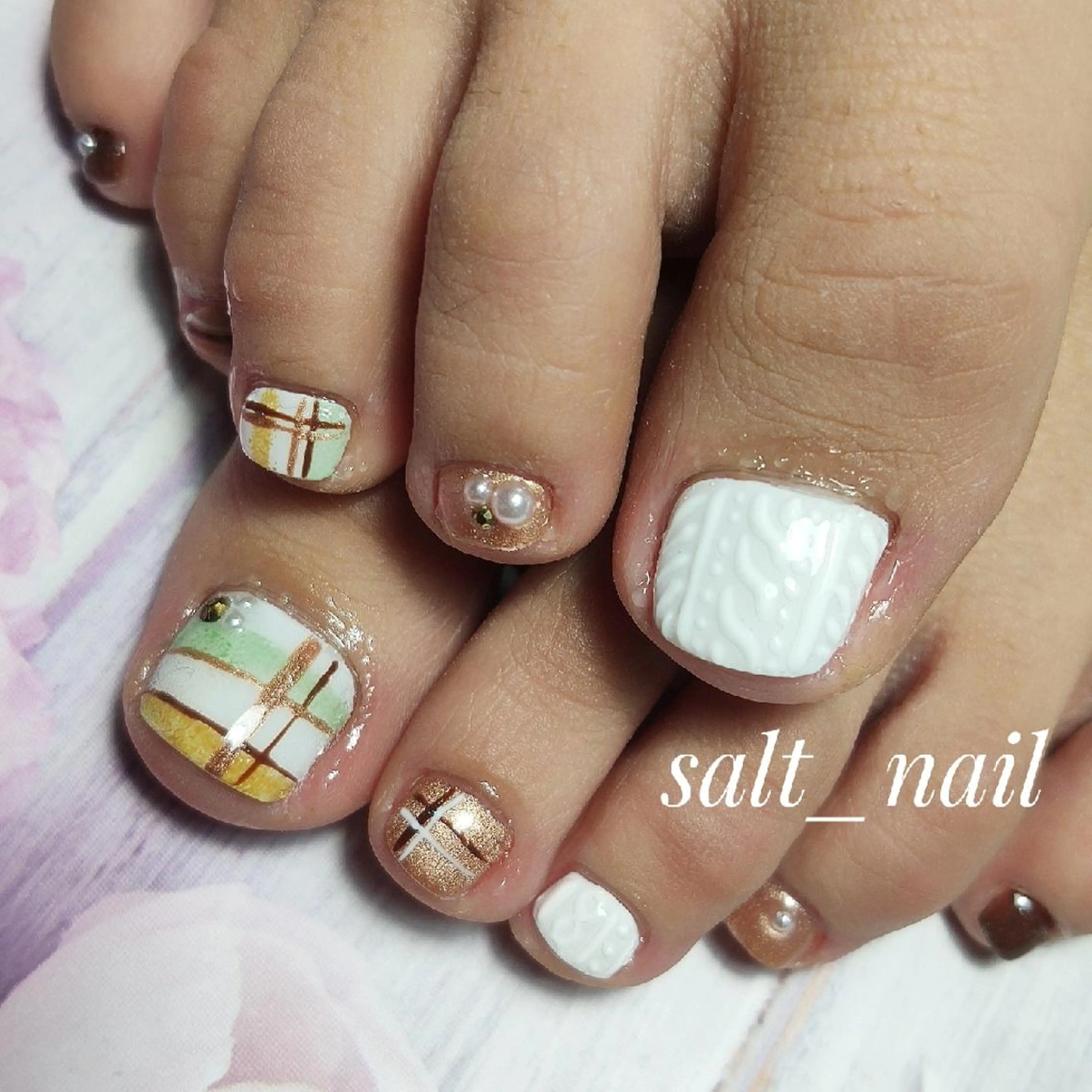 ネイル フットネイル 個人サロン saltnailのネイルデザイン