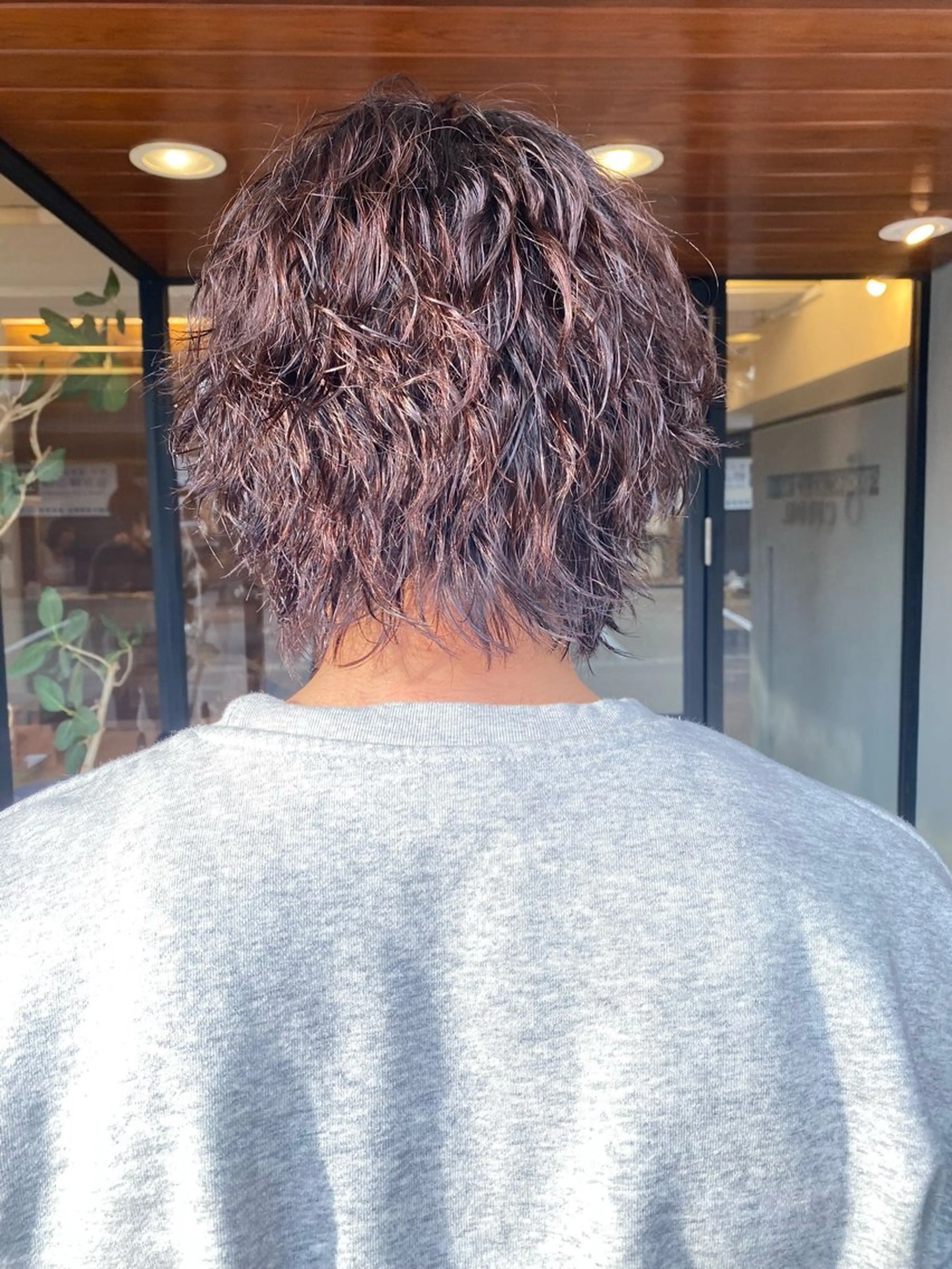 カラー メンズ メンズパーマ ラベンダーカラー 玉川 加菜のヘアスタイル