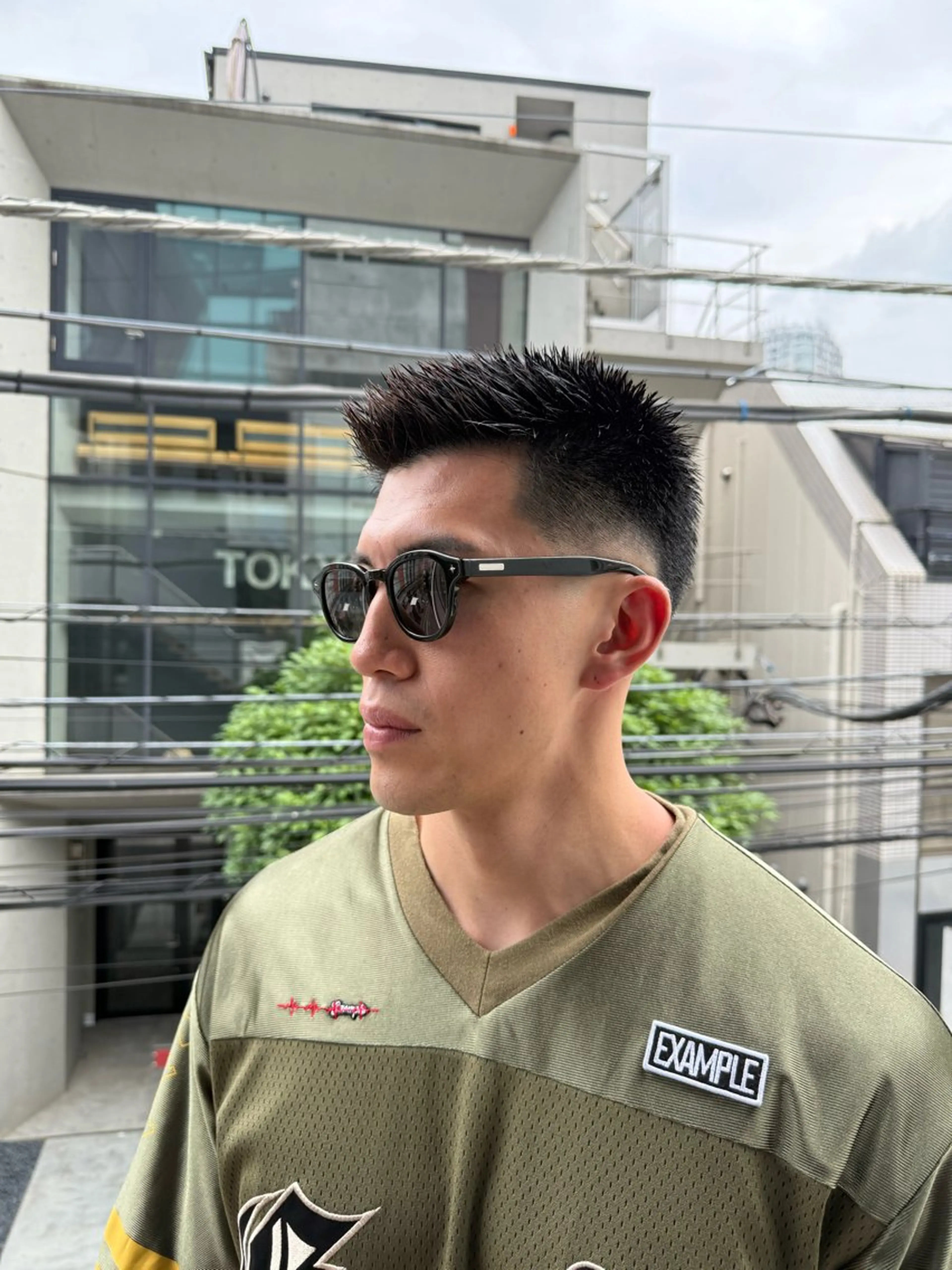 ショート カット 山影✨バレイヤージュ ハイライト✨メンズ◎のヘアスタイル