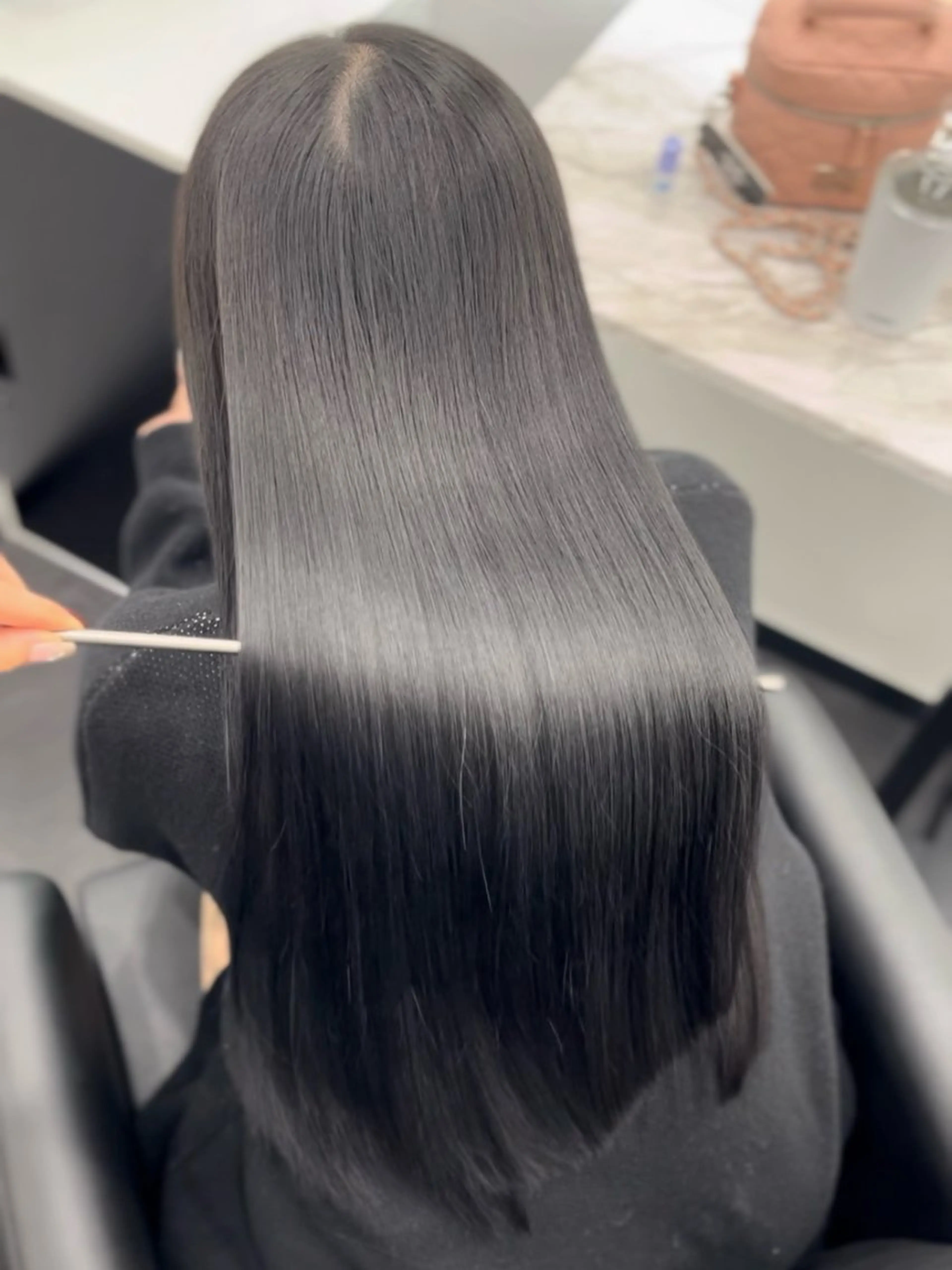 カット+縮毛矯正+髪質改善トリートメントの写真