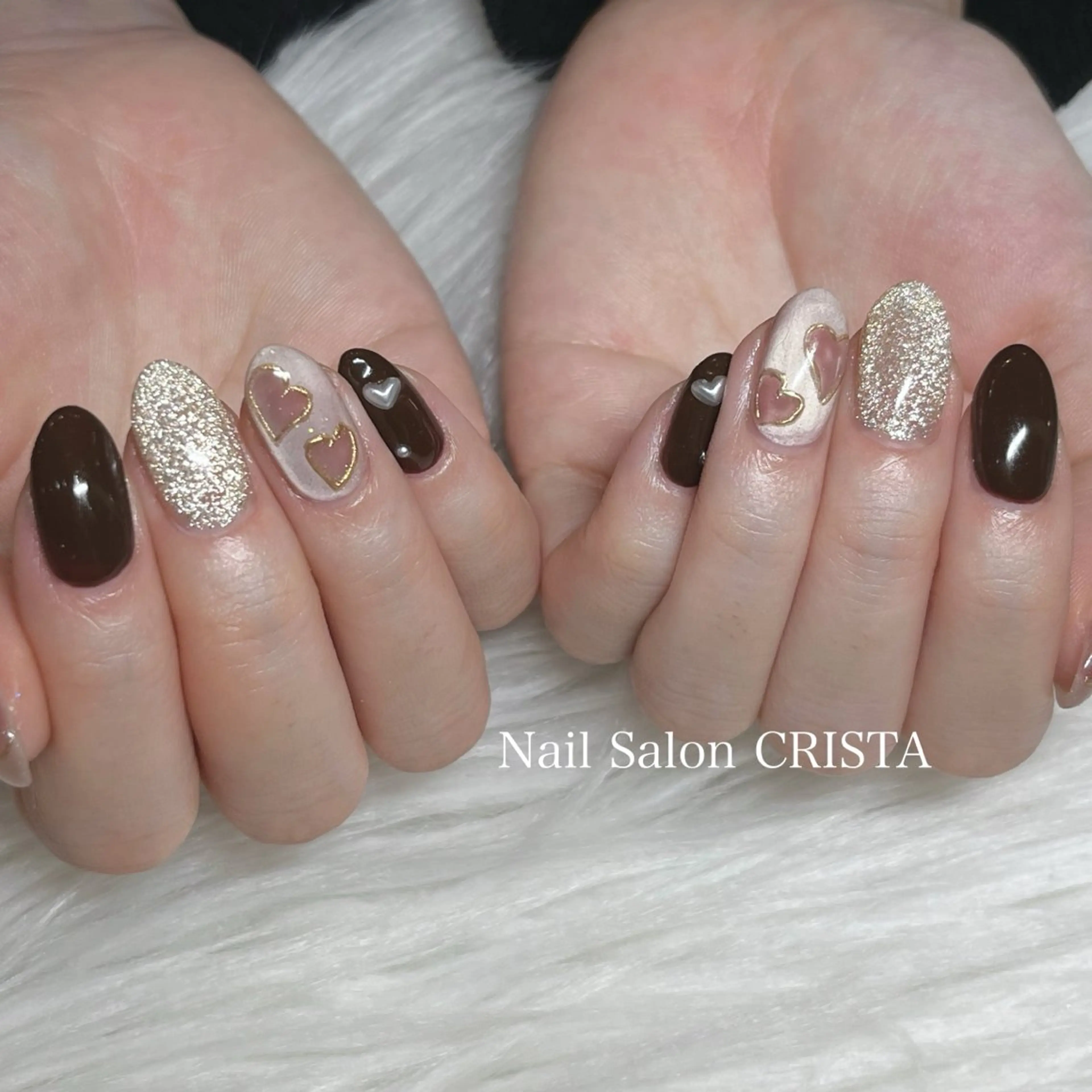 ネイル バレンタイン ハンドネイル Nail Salon CRISTA所属・CRISTA 🤍ヒナタのネイルデザイン