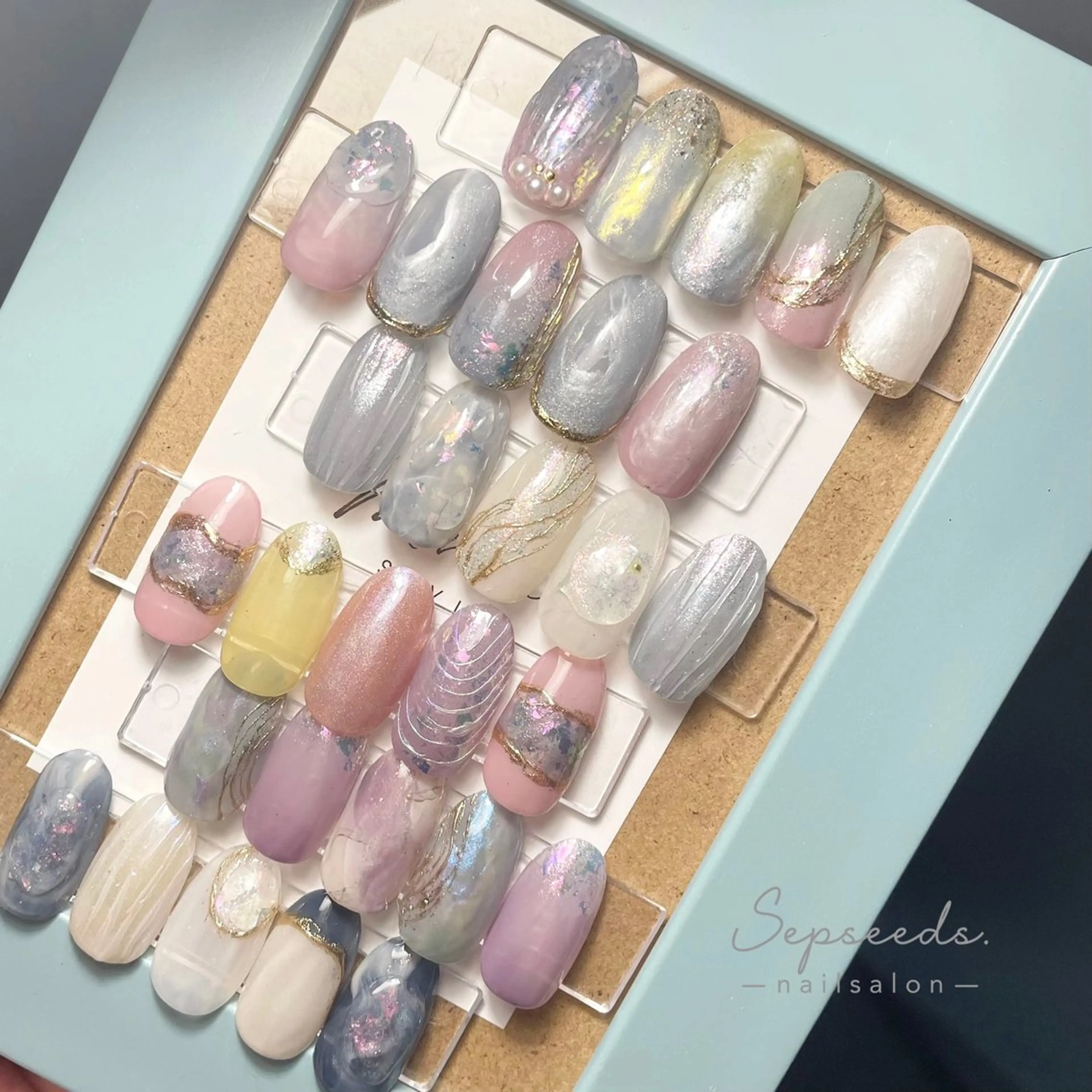 ネイル オーロラネイル パステルネイル 夏ネイル Sepseeds. 🌱のネイルデザイン