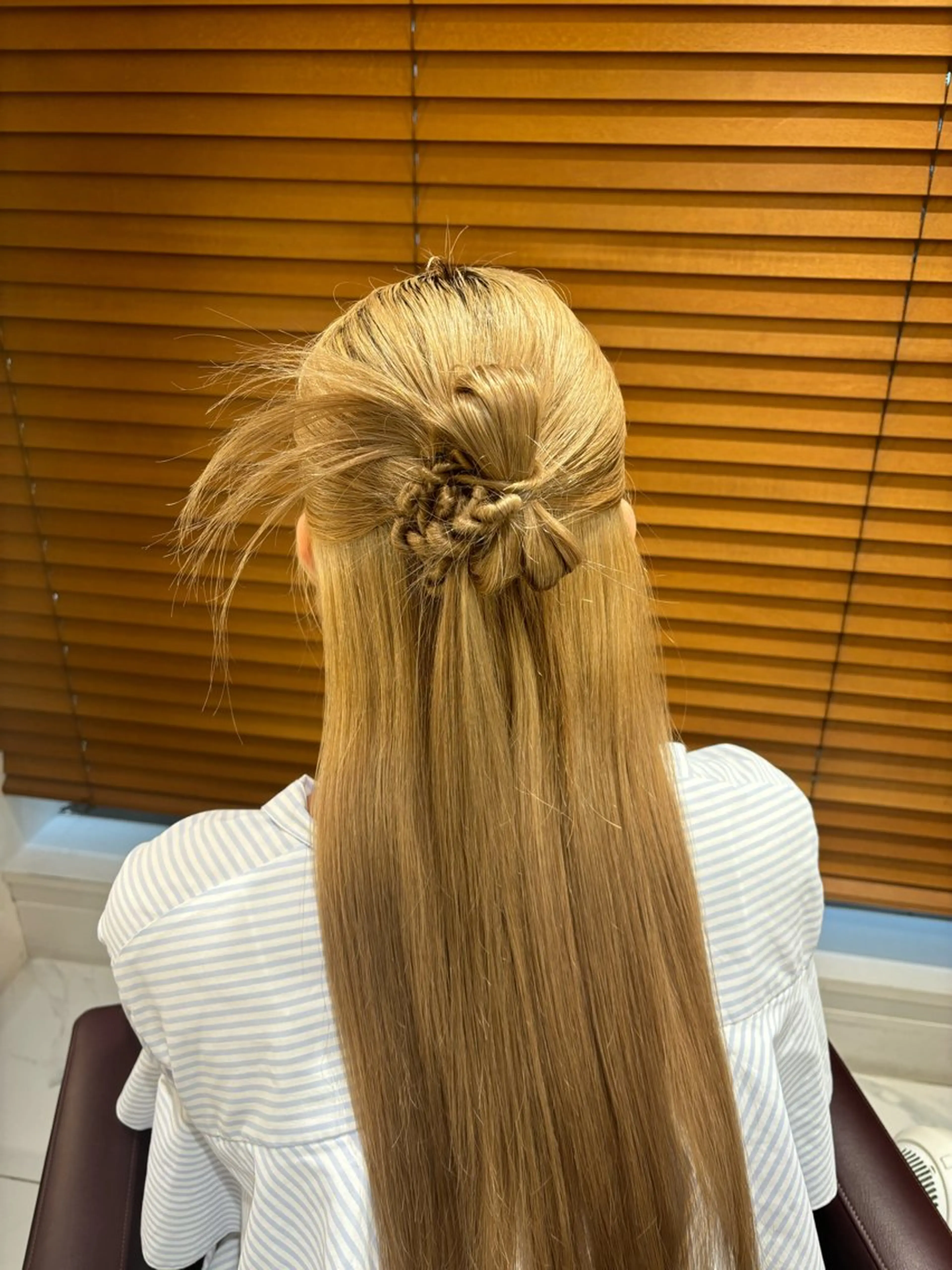 お出かけ前アレンジの写真