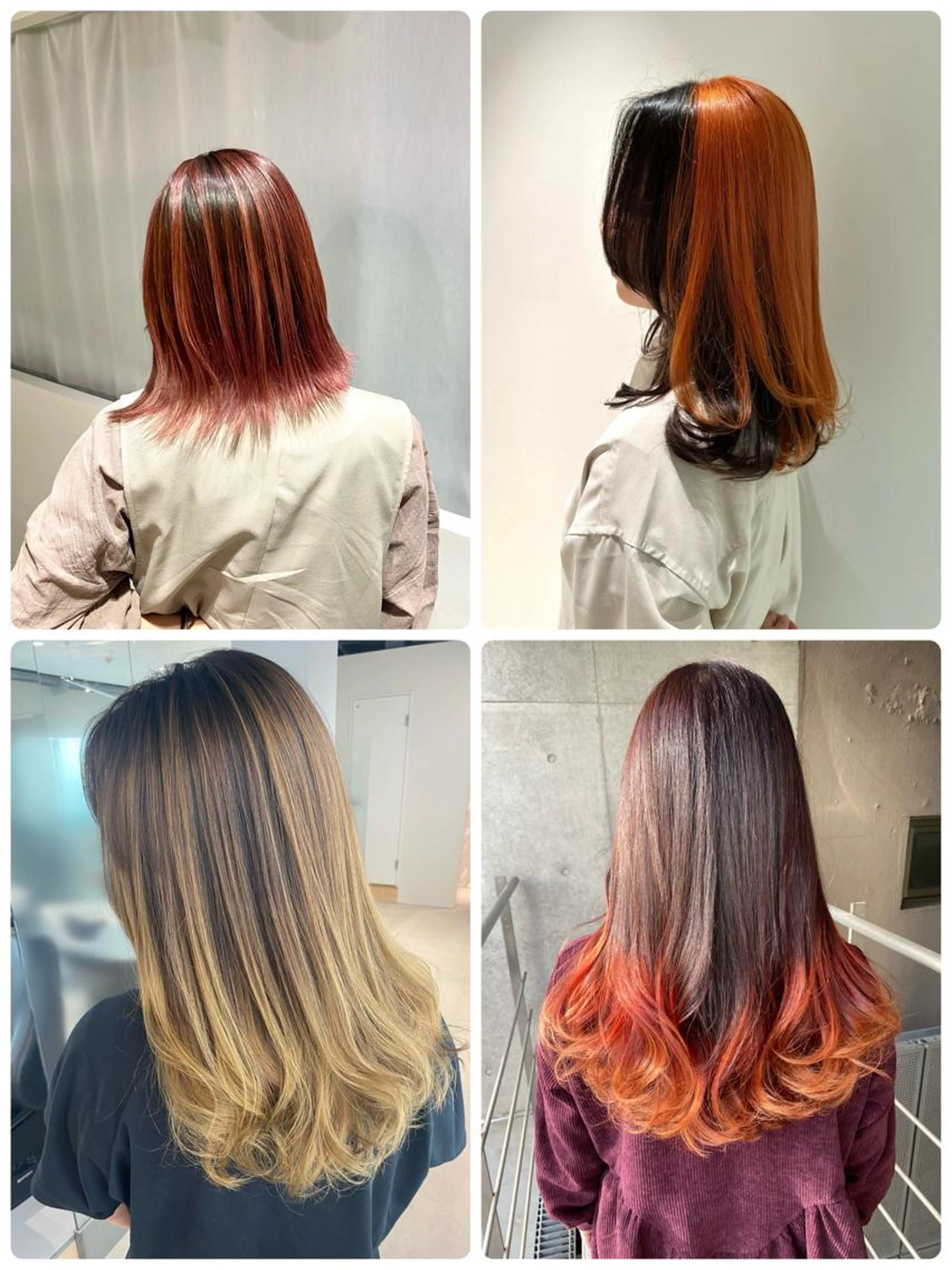 ダブルカラー、インナーカラー、バレイヤージュ　撮影モデル募集中の写真