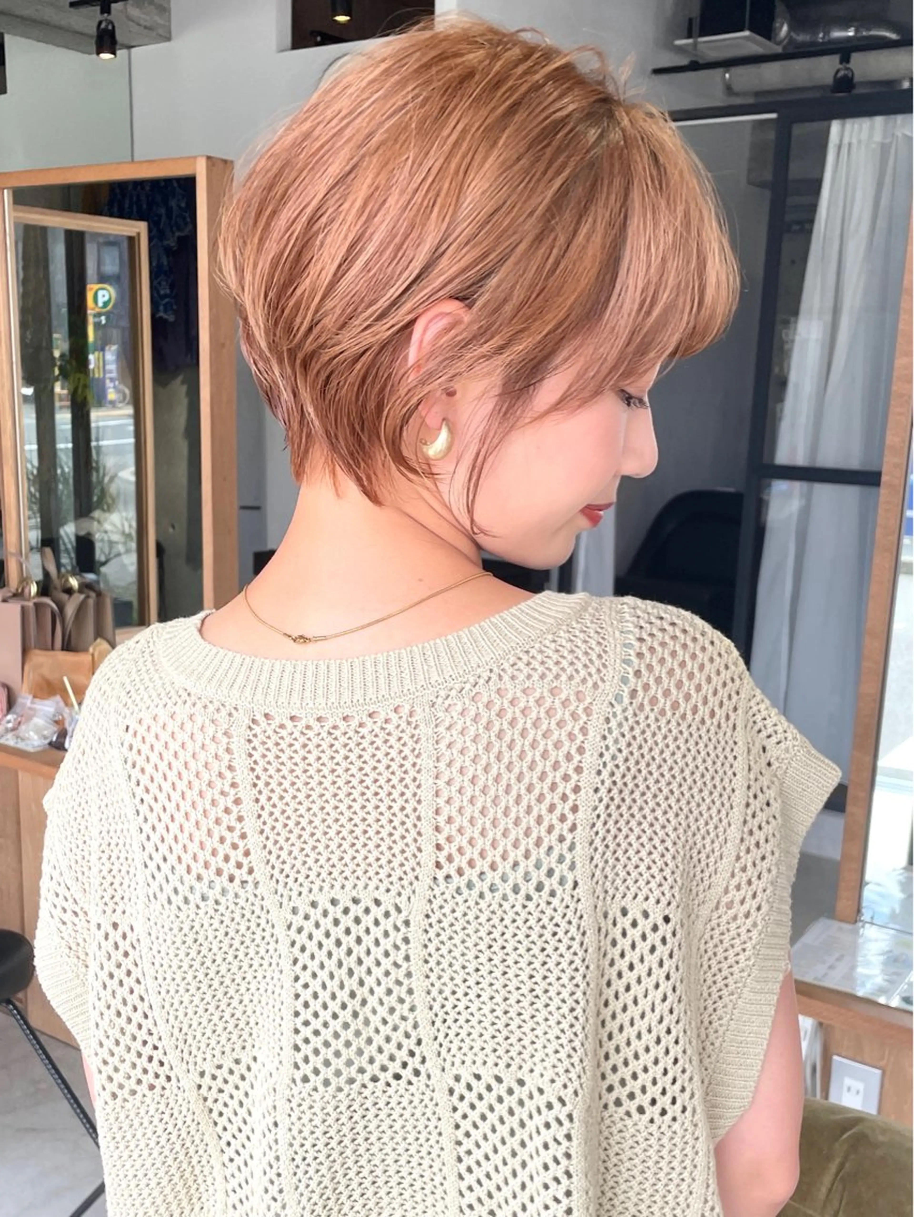 ショート カラー カット トリートメント ヘッドスパ FERIA池田 田岡啓佑のヘアスタイル