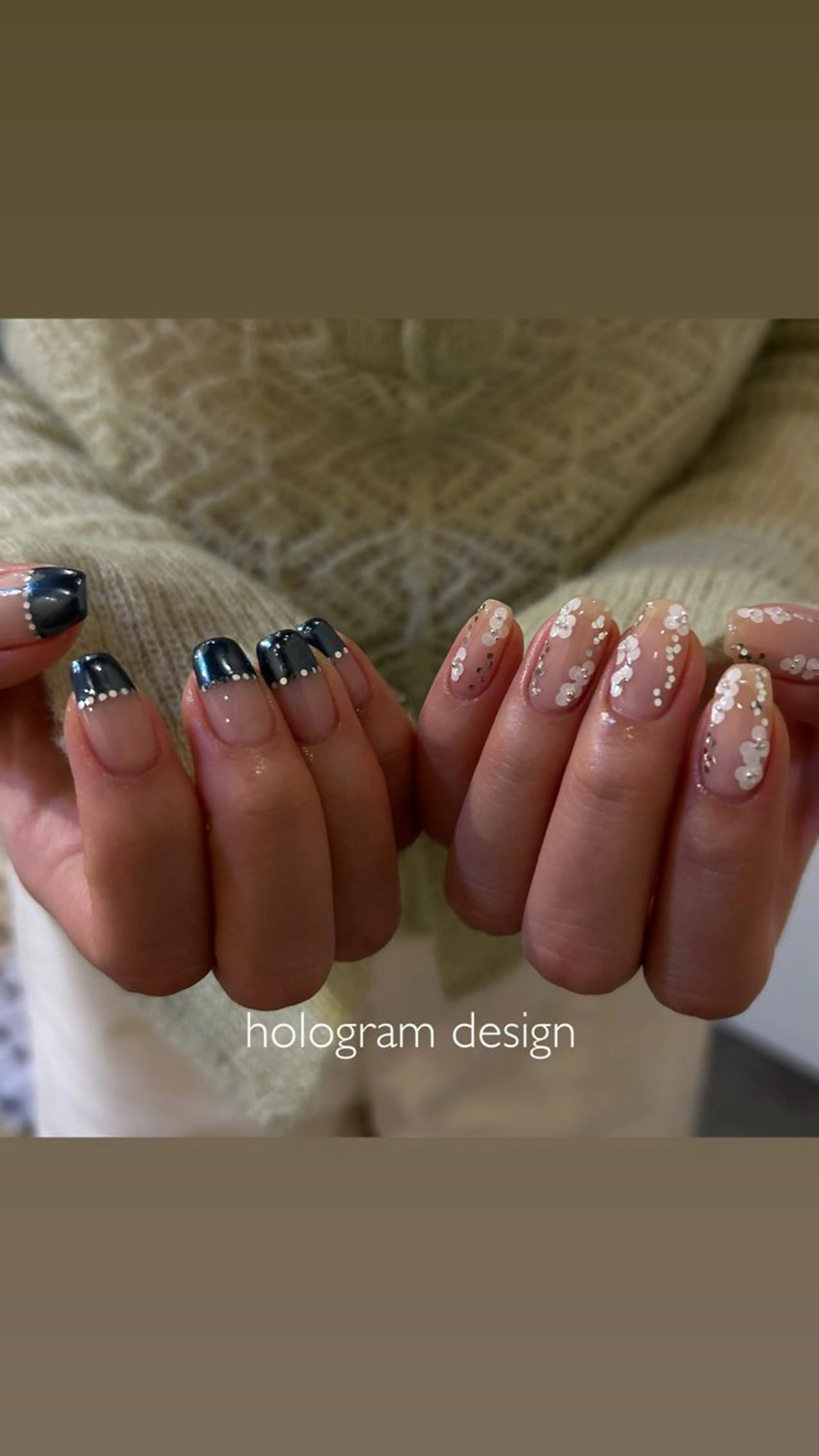 ネイル ホワイト ハンドネイル YUMI デザイン再現のネイルデザイン