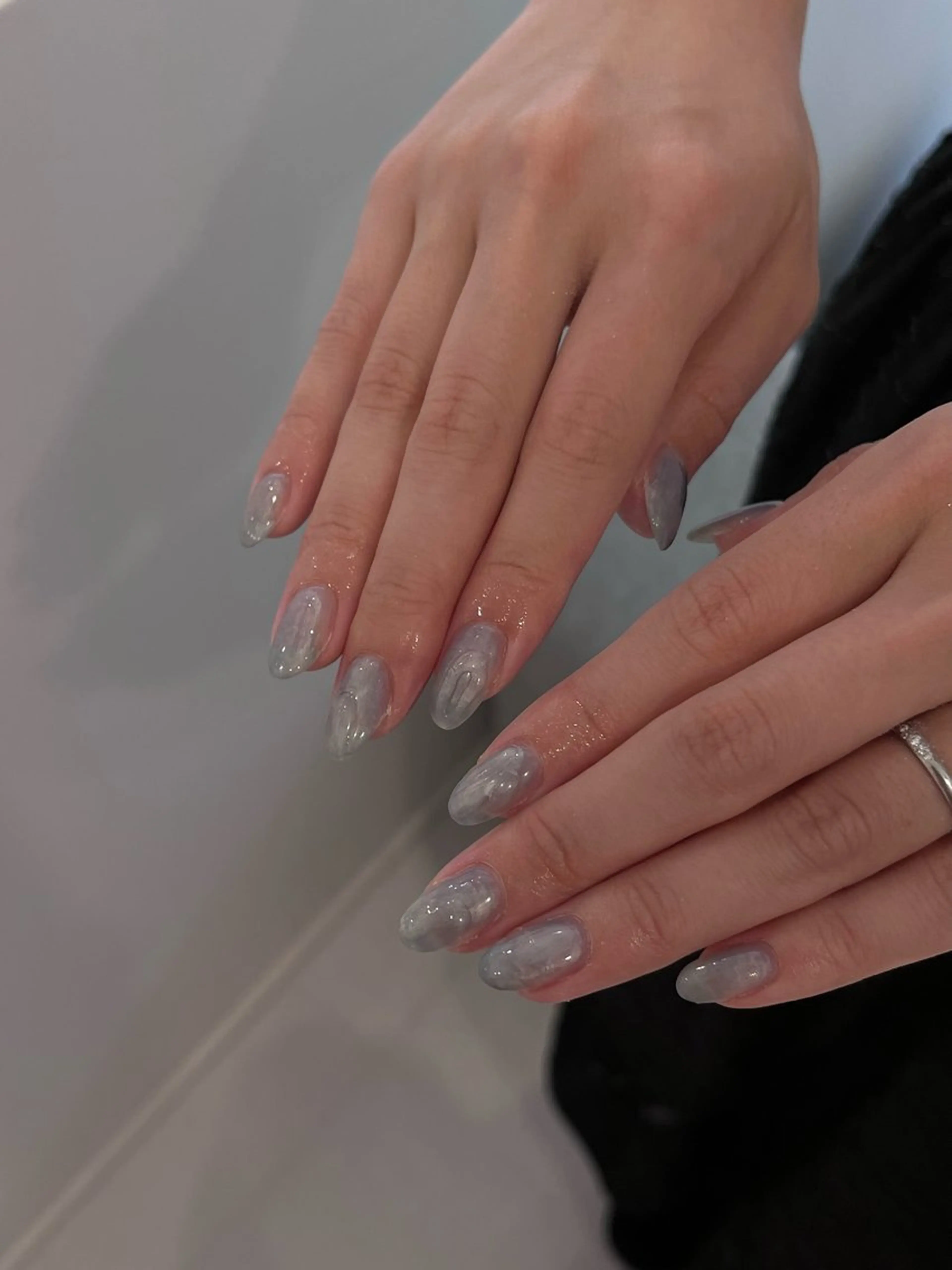 ネイル 水色 ぷっくりネイル DEEokazaki mikuのネイルデザイン