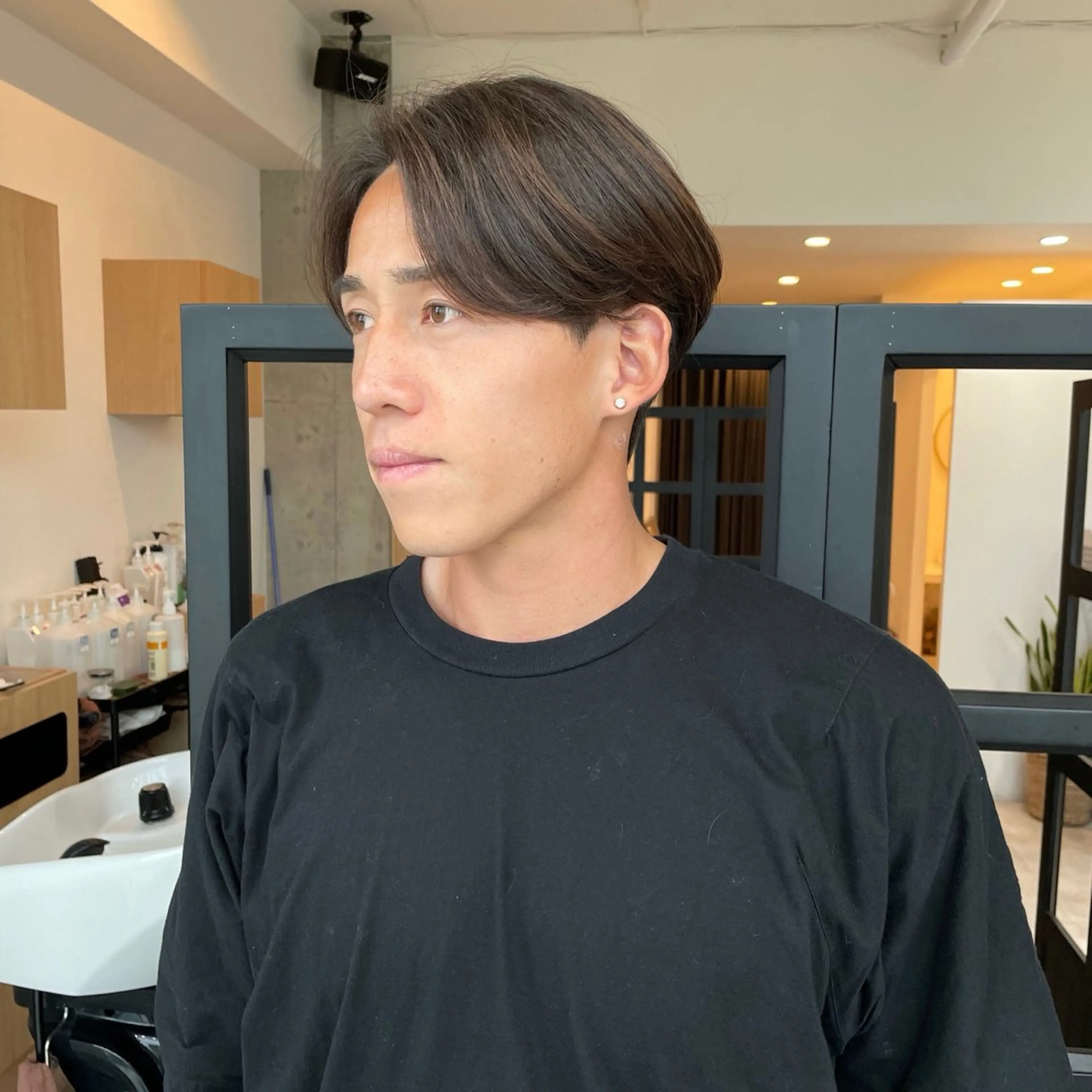 ショート メンズ センターパート メンズショート 刈り上げ ショートヘア カット ヘッドスパ 堀江将太朗/恵比寿/ メンズカットのヘアスタイル