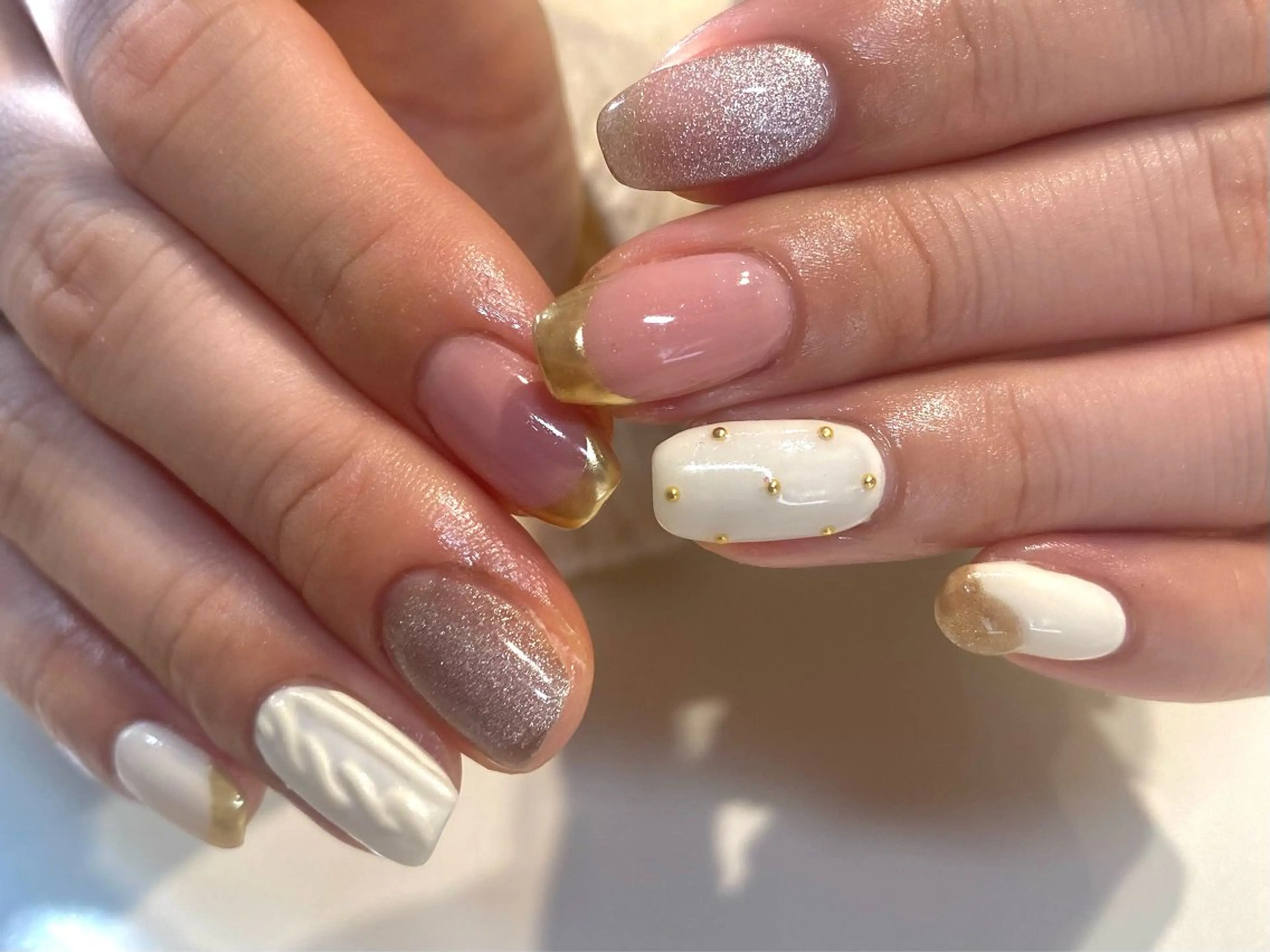 ネイル フットネイル フレンチネイル ジェルネイル グラデーション マグネットネイル ハンドネイル ヘアー.ネイル二刀流 misa🫧のヘアスタイル