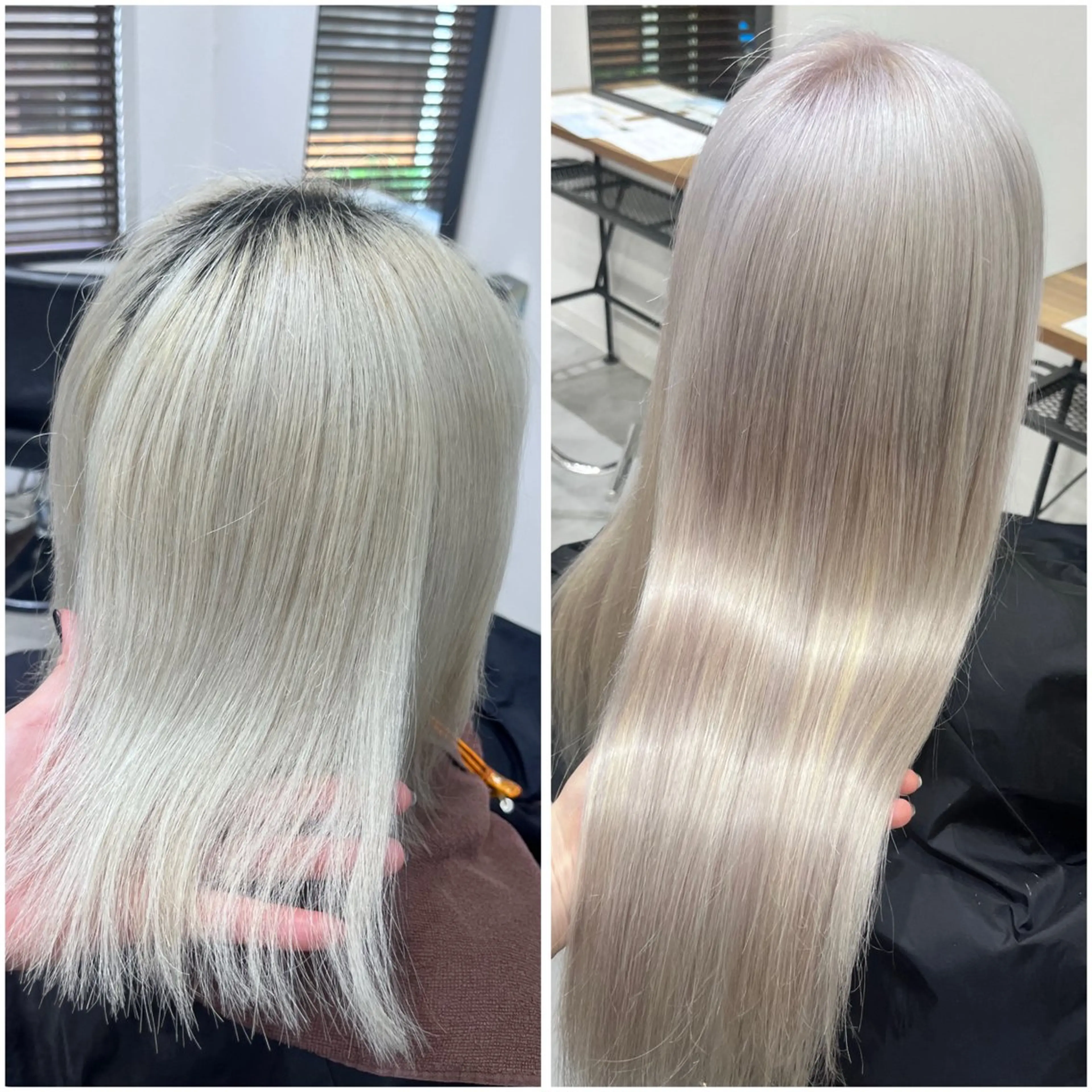 ショート カラー シルバー ホワイトシルバー ヘアカラー トリートメント エクステ MAKO ❤️🔥NEXTのヘアスタイル