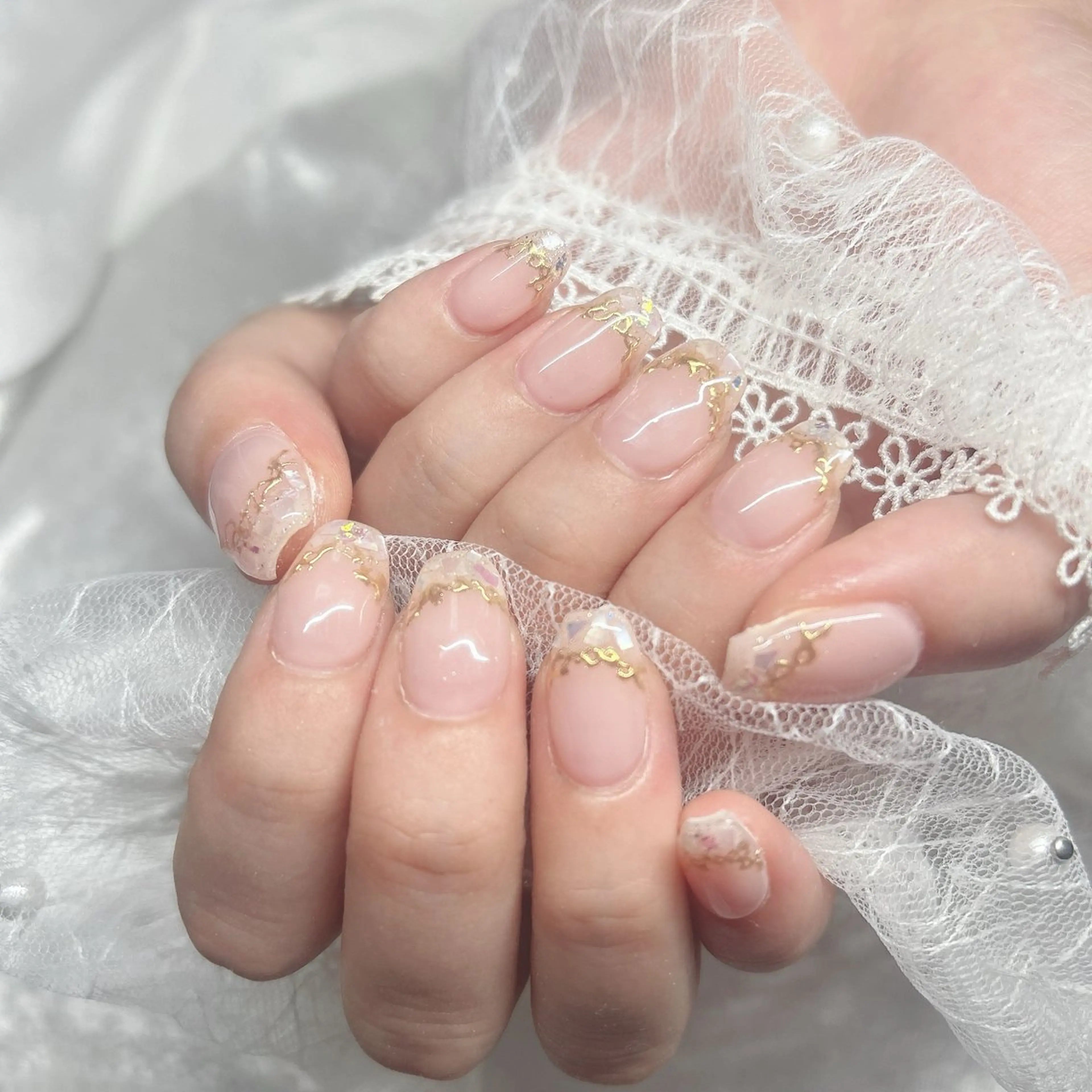 ネイル フレンチネイル ニュアンスネイル ハンドネイル Bestnail所属・Best Nail Yu🎀🫧のネイルデザイン