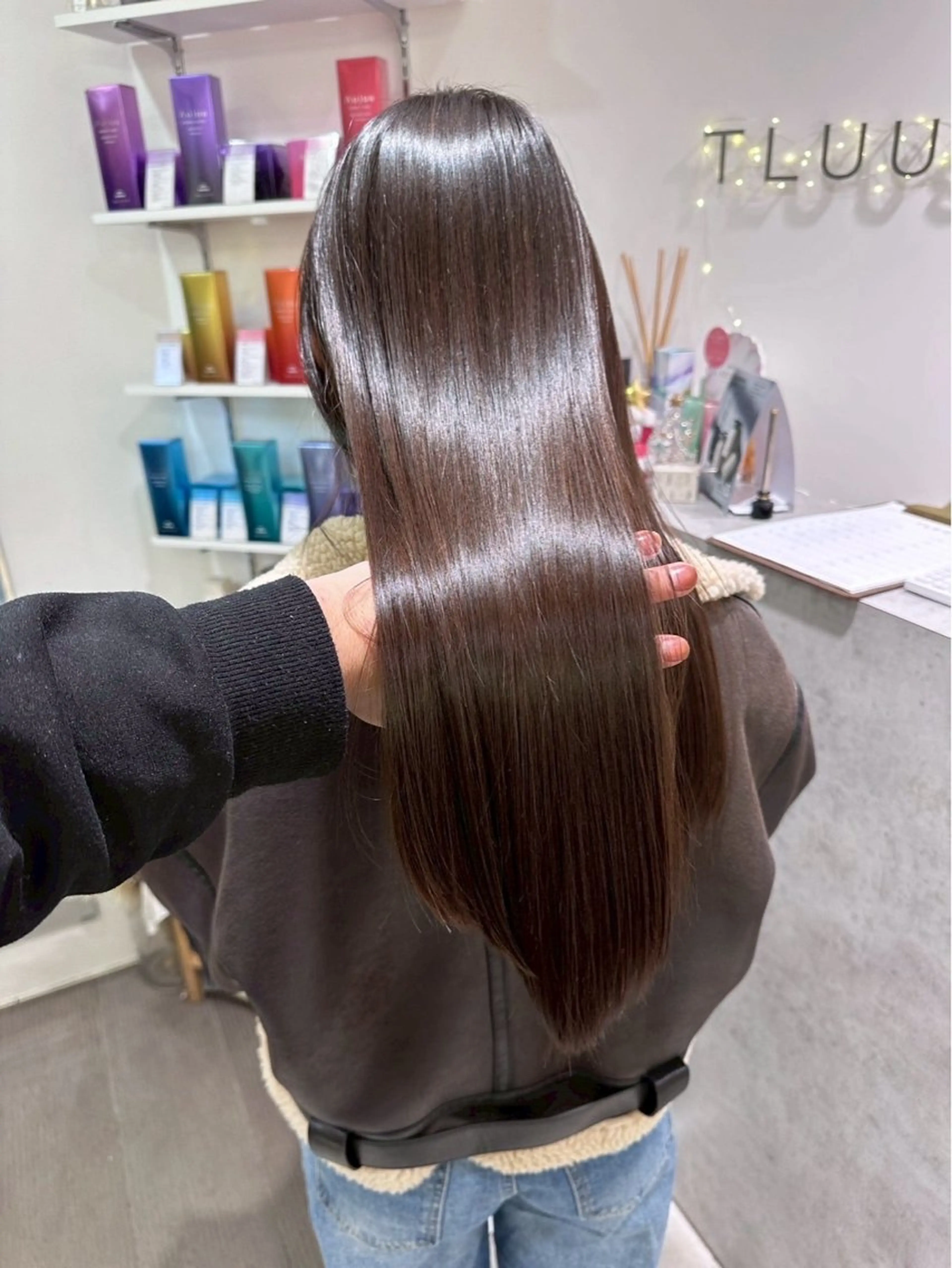 ロング 縮毛矯正 かのん /髪質改善/大阪梅田のヘアスタイル