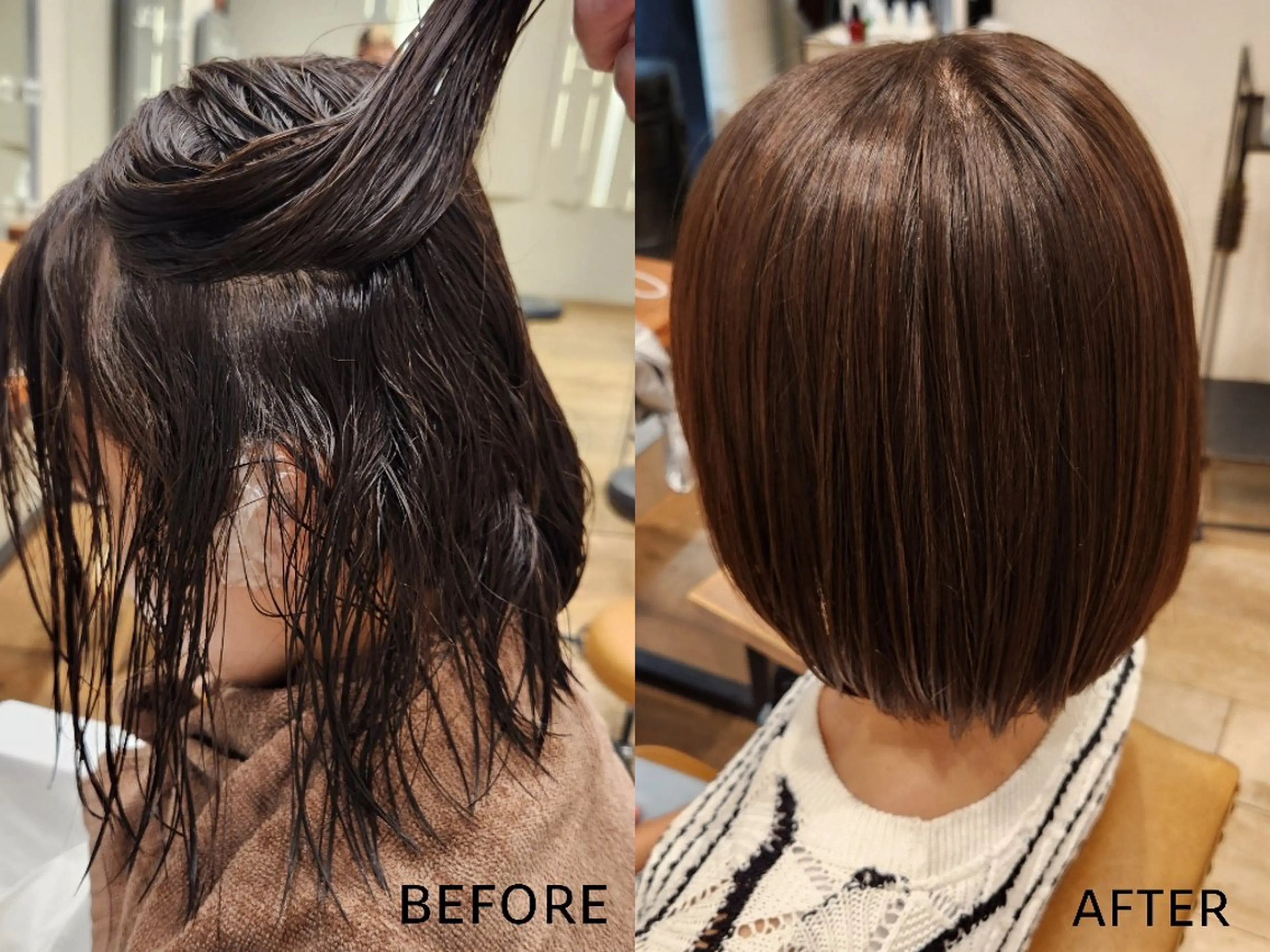 ショート 縮毛矯正 closet新宿🌟 青木力のヘアスタイル