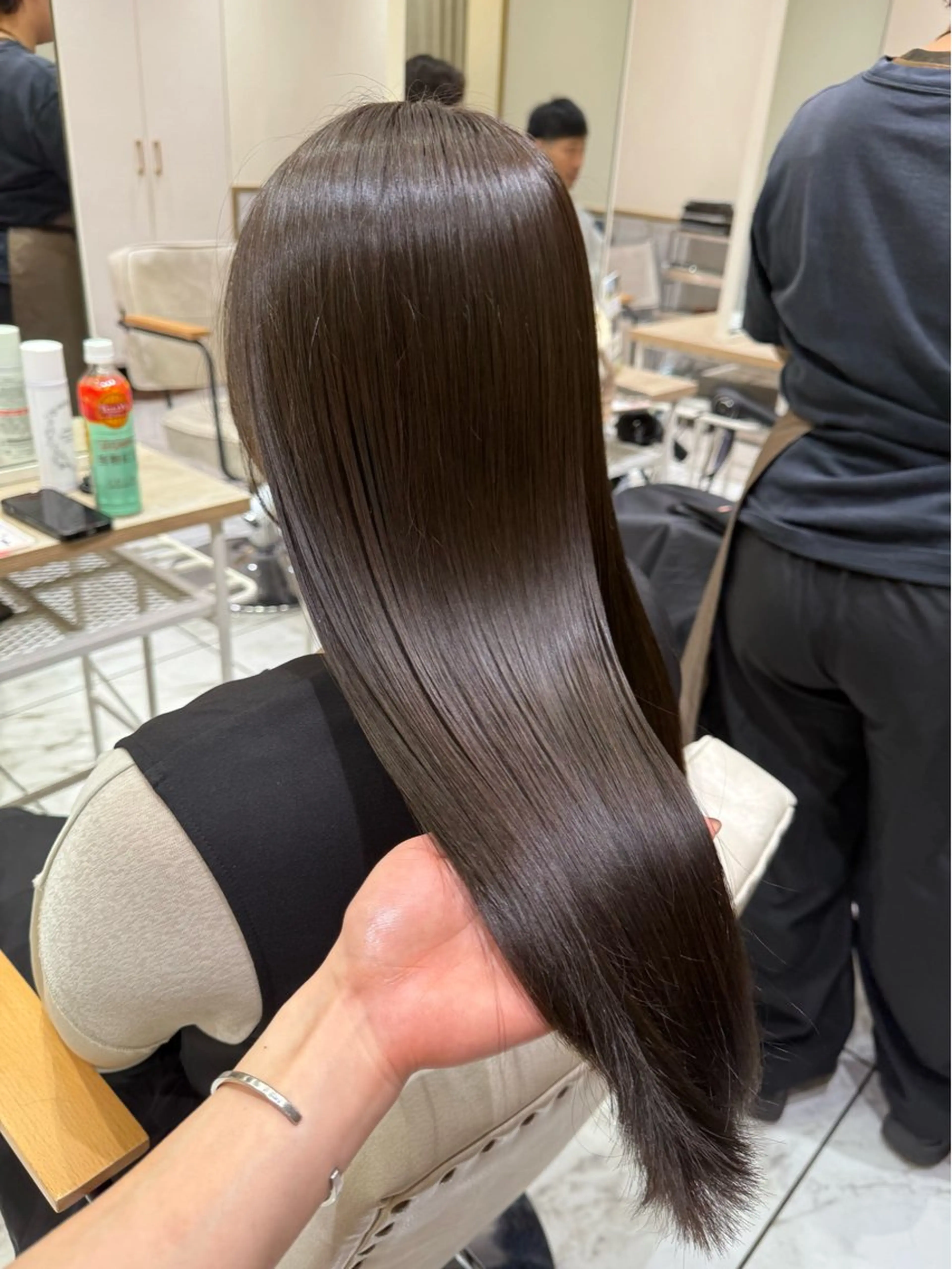 ロング カット ヘアカラー トリートメント hina☺︎ 髪質改善/ストレートのヘアスタイル