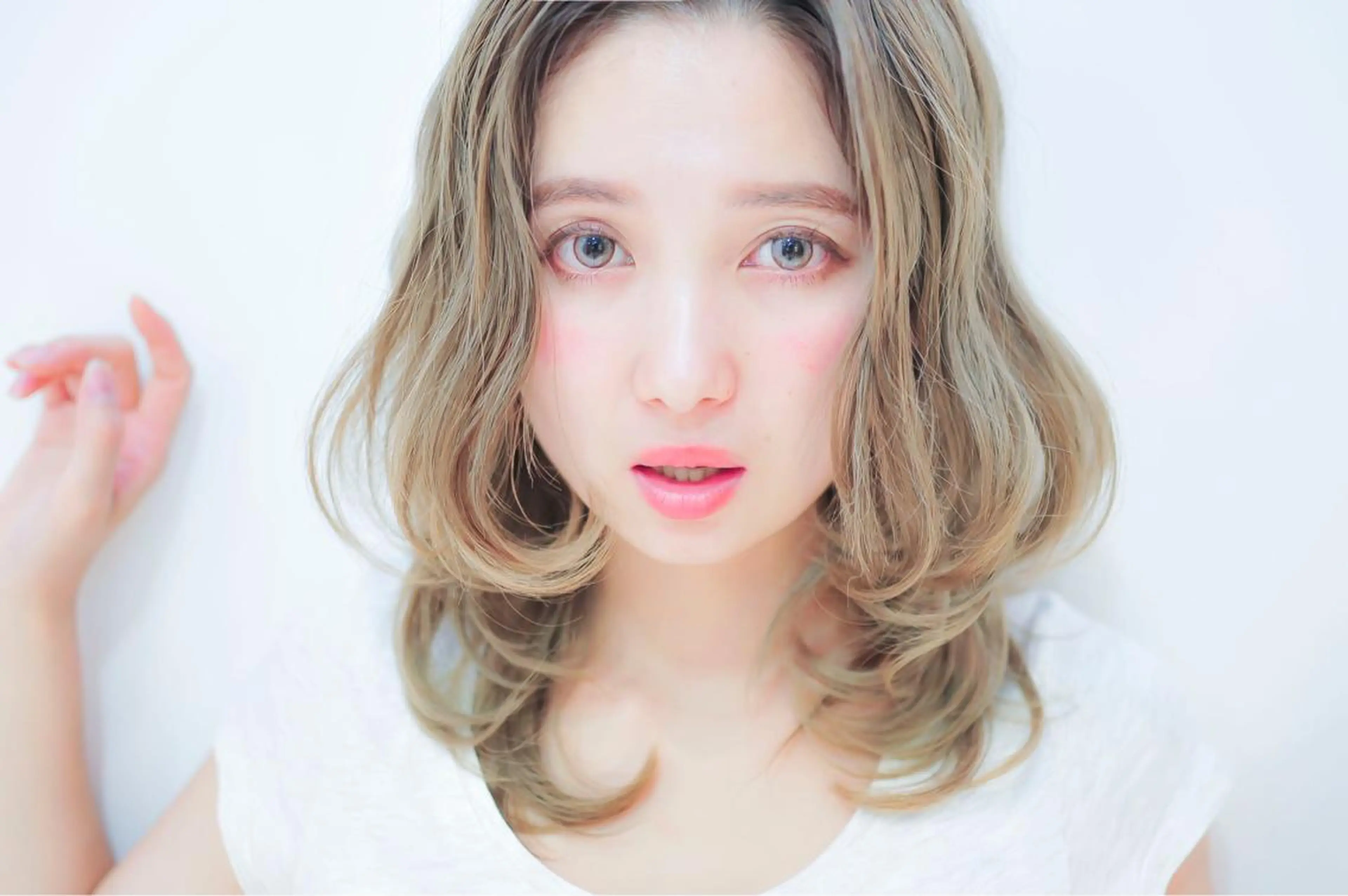 ミディアム カラー モテ髪透明感❤️ デイズヘアカラーのヘアスタイル