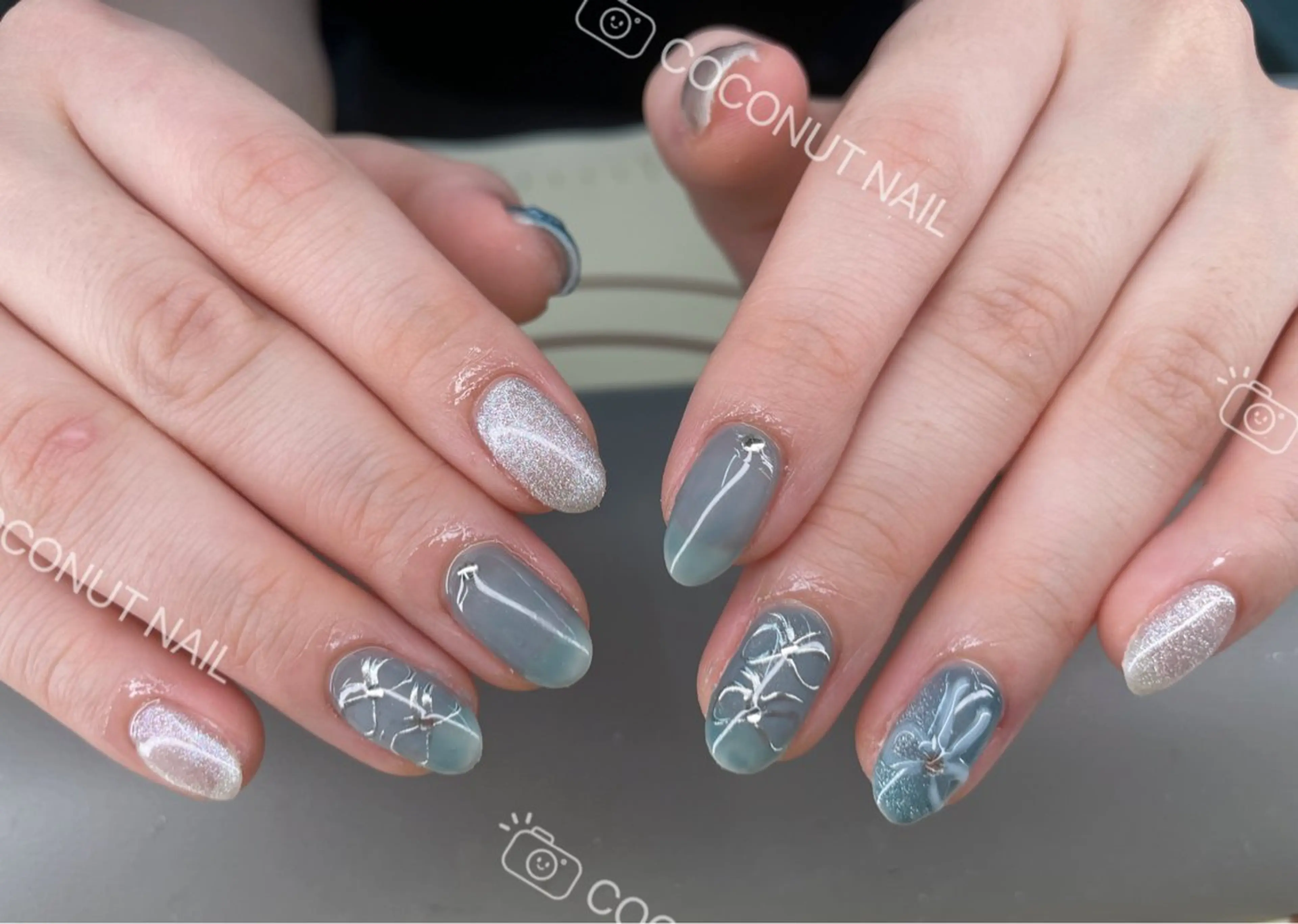 ネイル ハンドネイル 神田 ココナッツのネイルデザイン