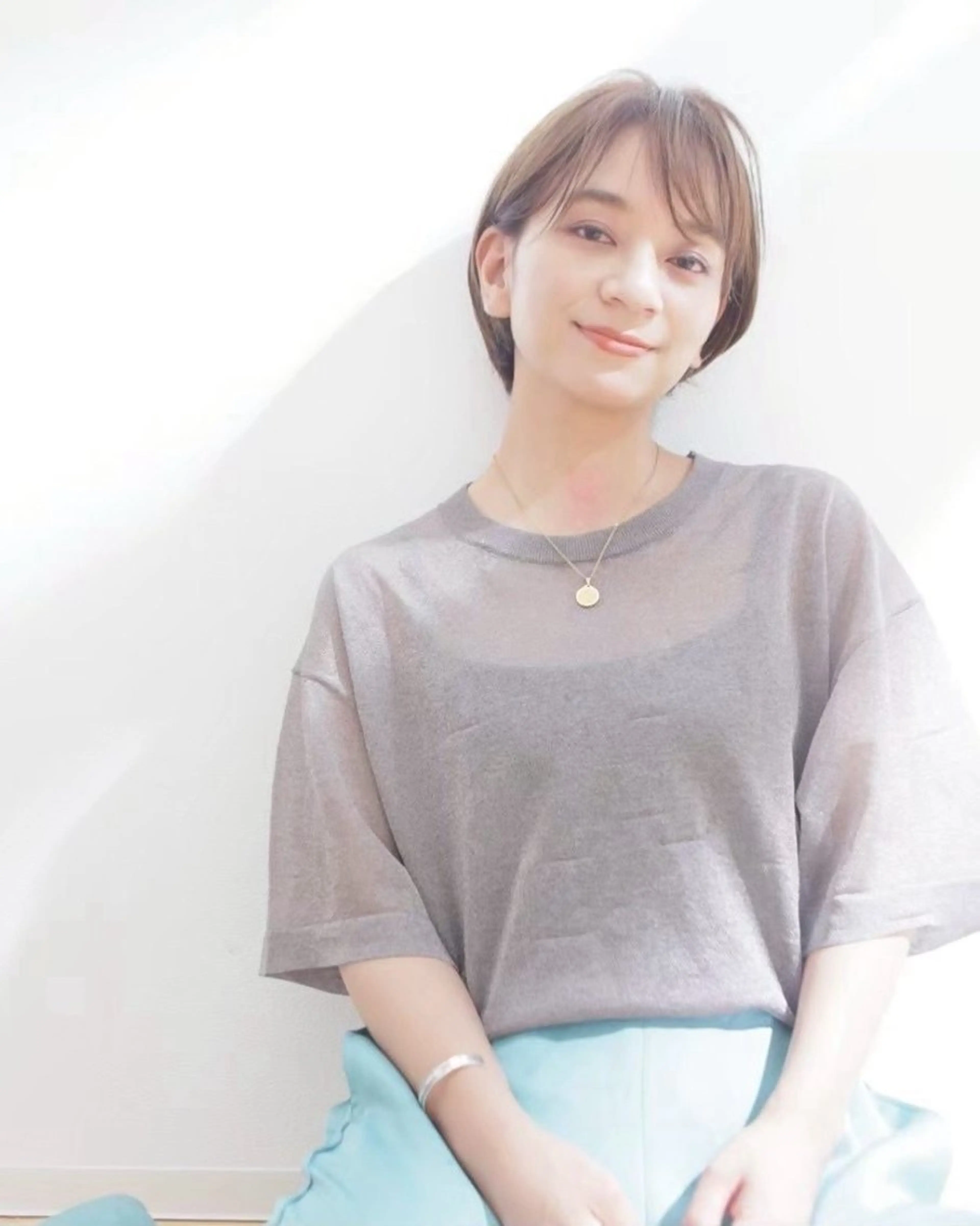 ショート カラー カット ヘアカラー 🍀似合わせcut/ 艶カラー/やの🪽のヘアスタイル