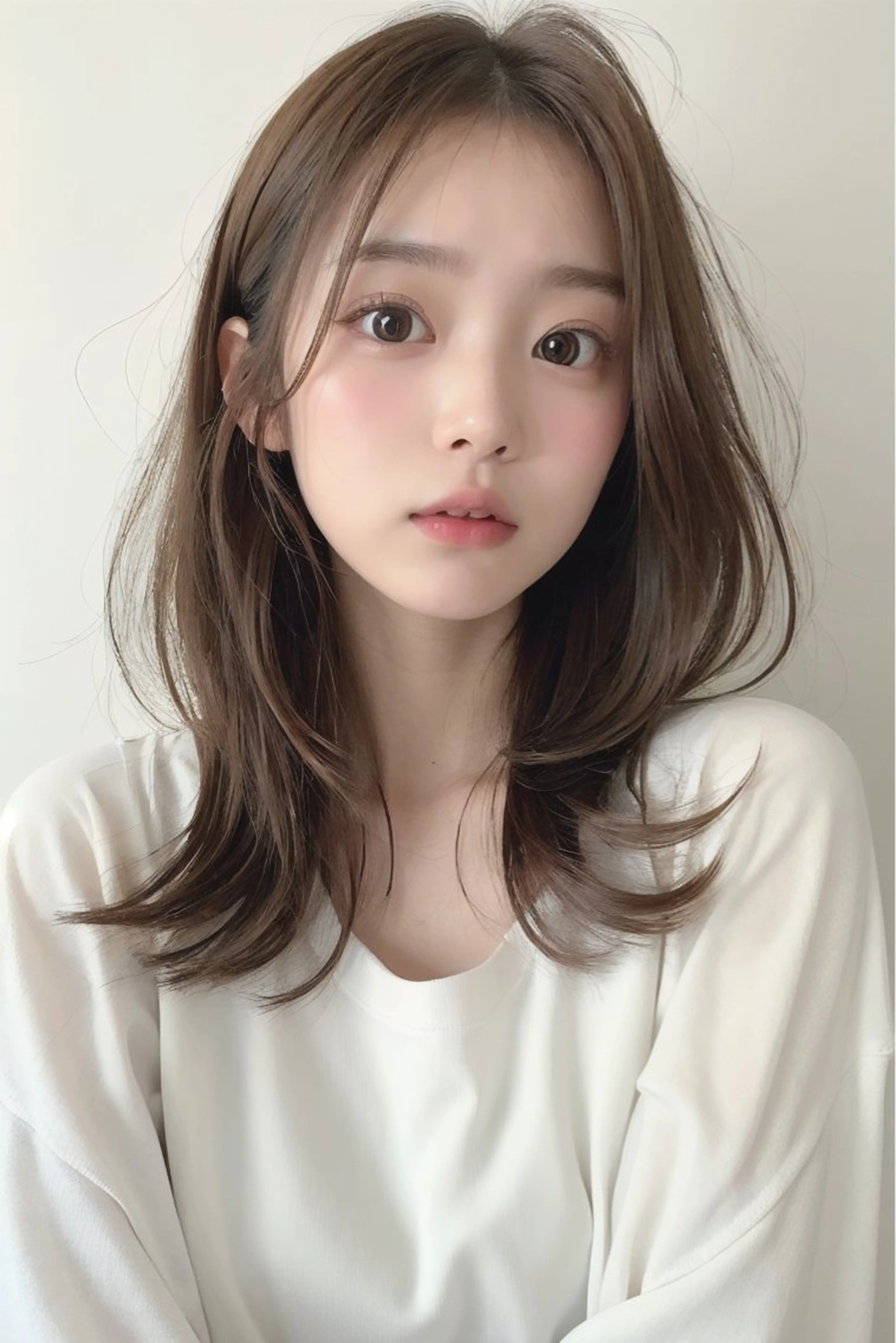 ミディアム カット ヘアカラー 髪質改善×韓国ヘア HIROのヘアスタイル