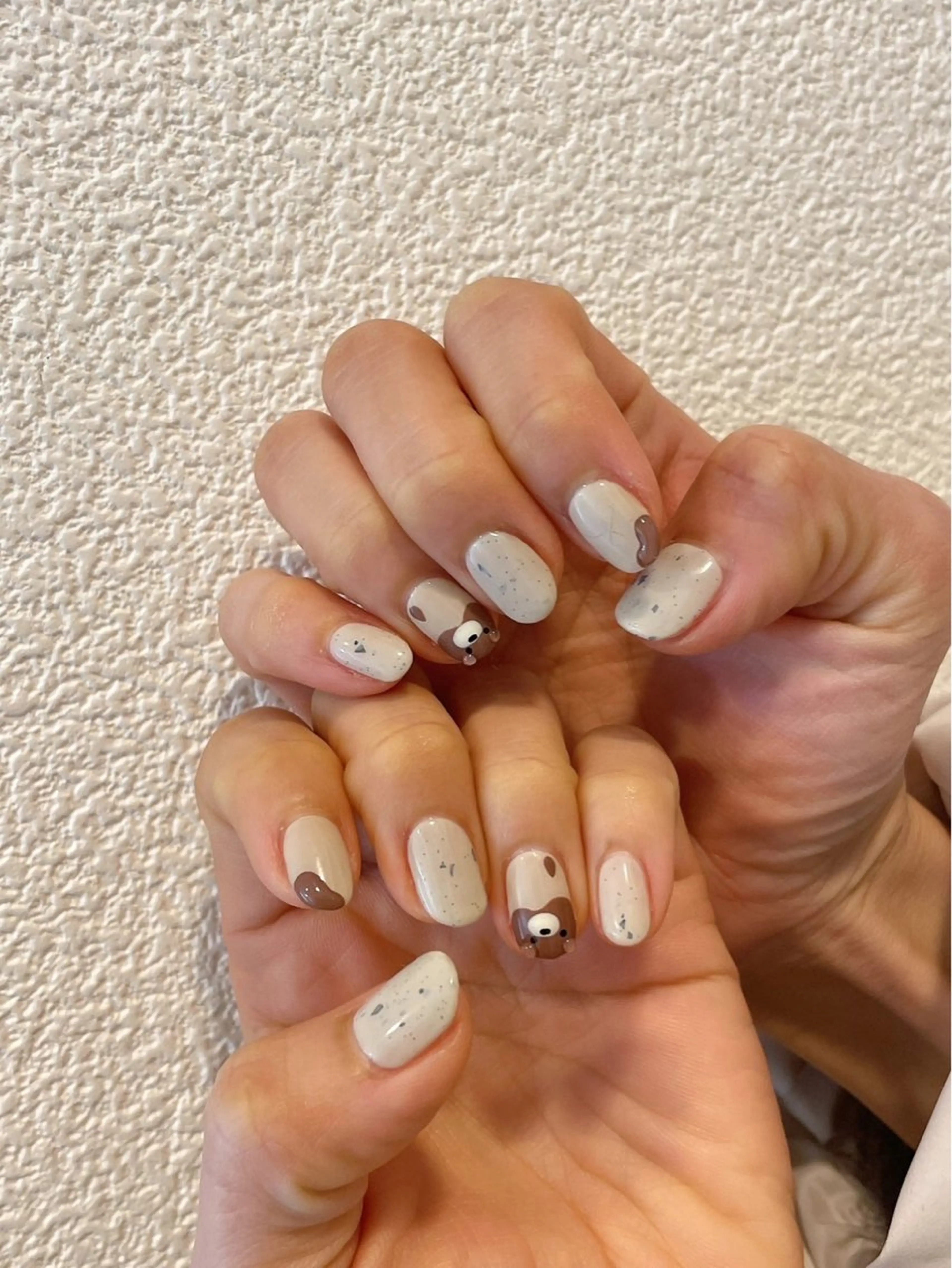 ネイル オーロラネイル フットネイル フレンチネイル ジェルネイル 韓国ネイル Mogu nail 二子玉川のネイルデザイン