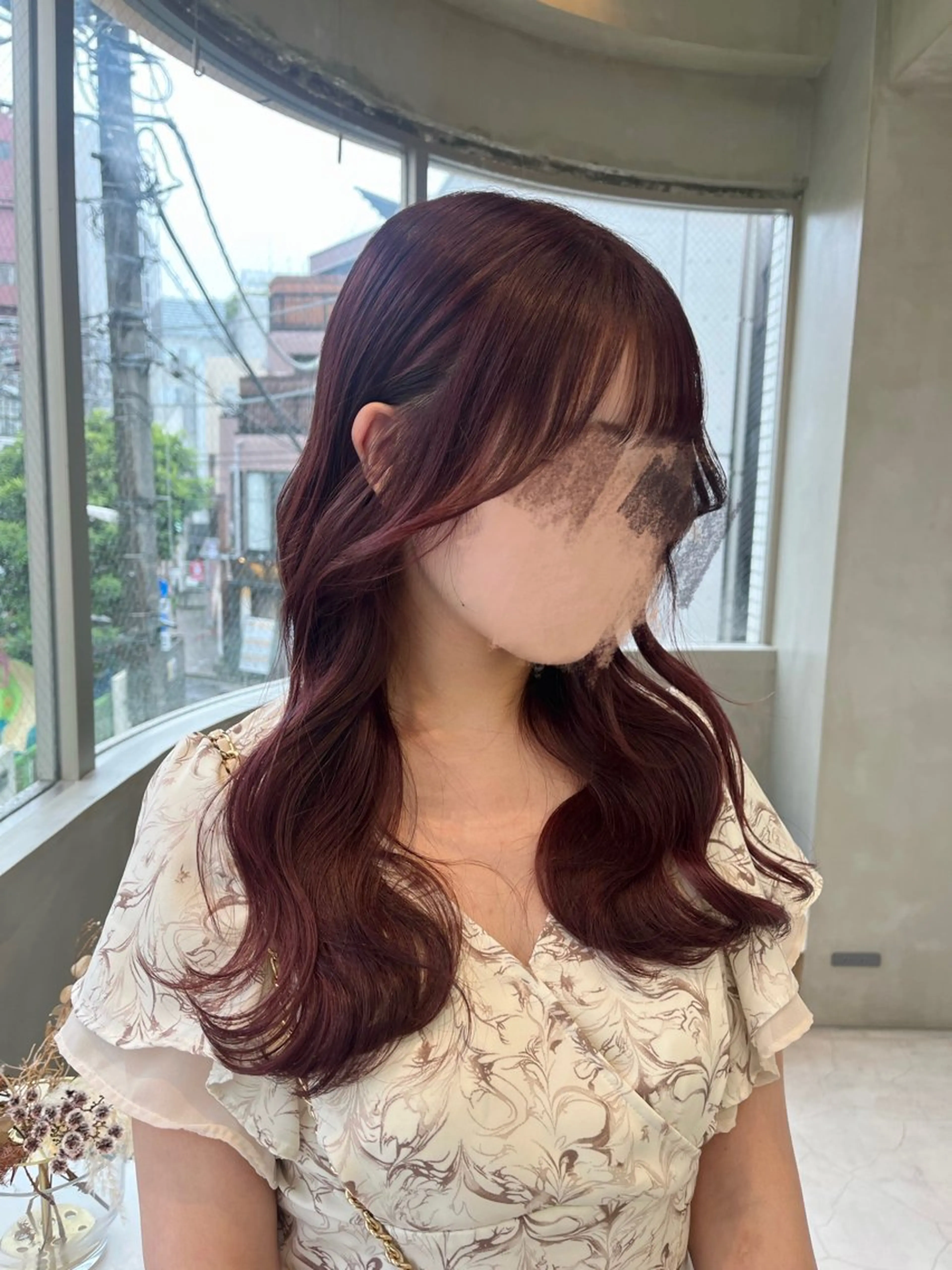 ロング カラー ブラウンカラー ピンクカラー ピンクブラウン ayaka♡ 柔らかカラーのヘアスタイル