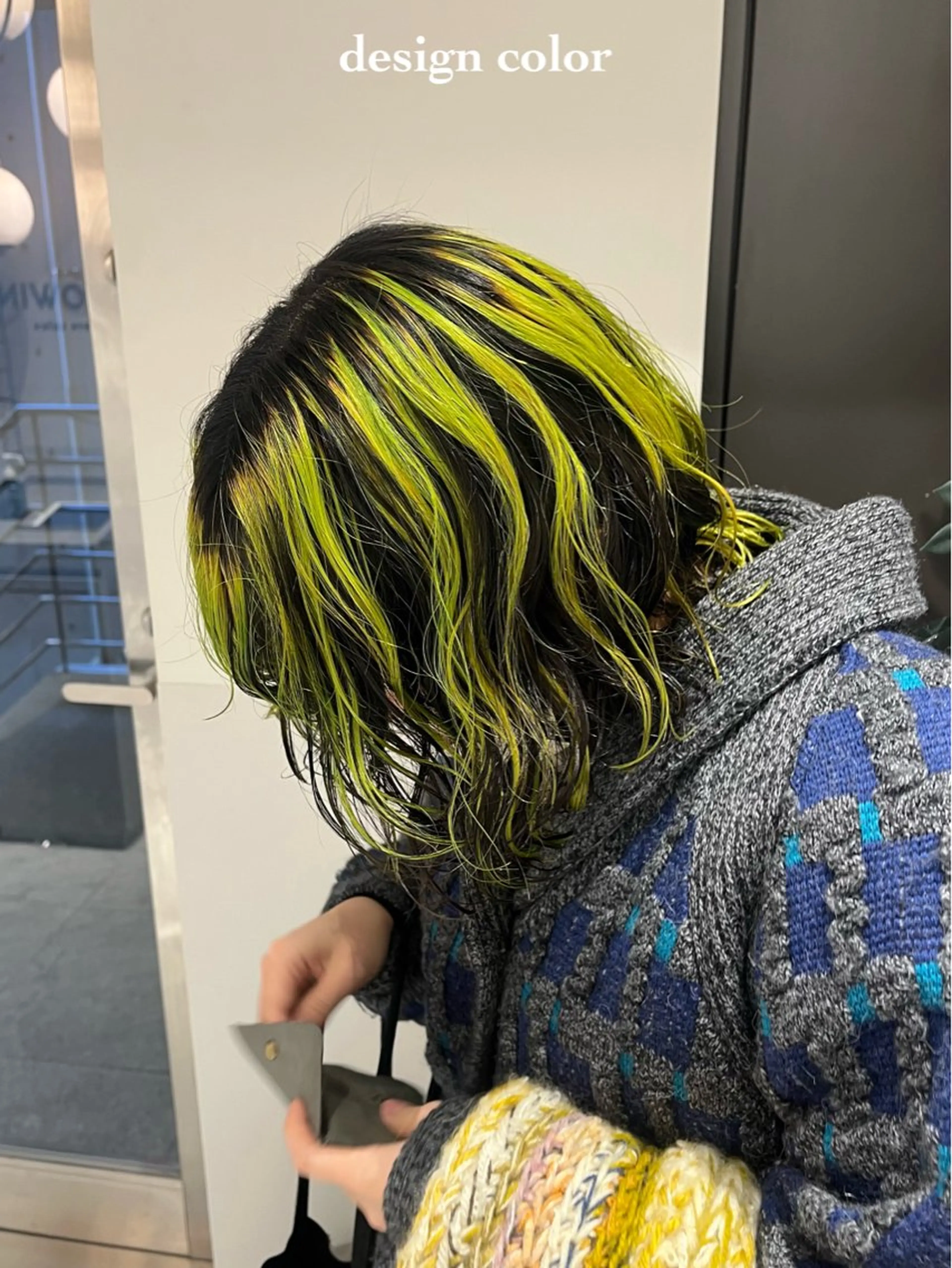 ミディアム カラー RINA🧤 デザインとボブのヘアスタイル