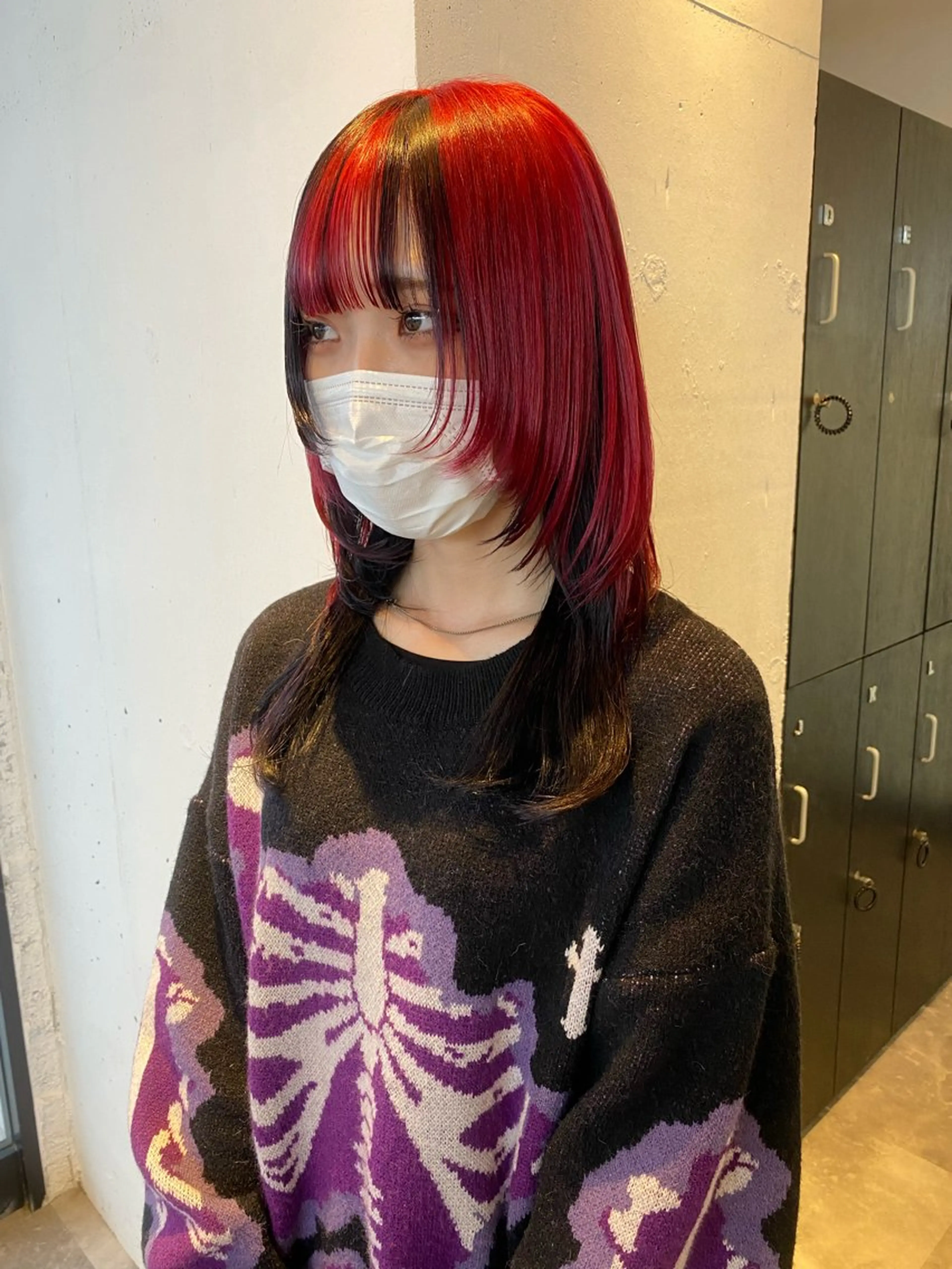 セミロング カラー ブリーチ ヘアカラー 韓国ヘア特化 💟 ララア 💟のヘアスタイル