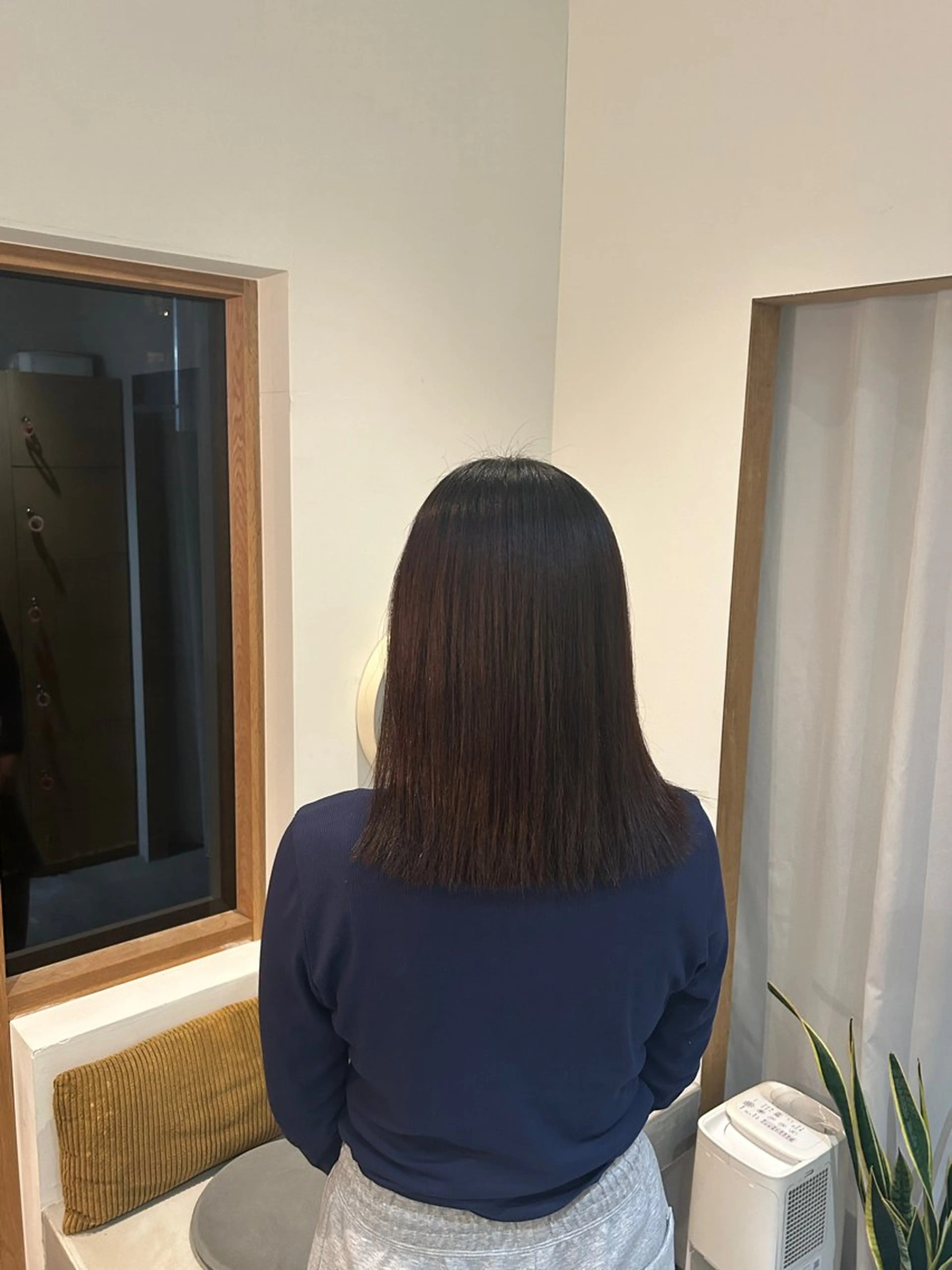 セミロング 髪質改善 縮毛矯正 カラー🫧/鎌倉 縮毛矯正/大空のヘアスタイル