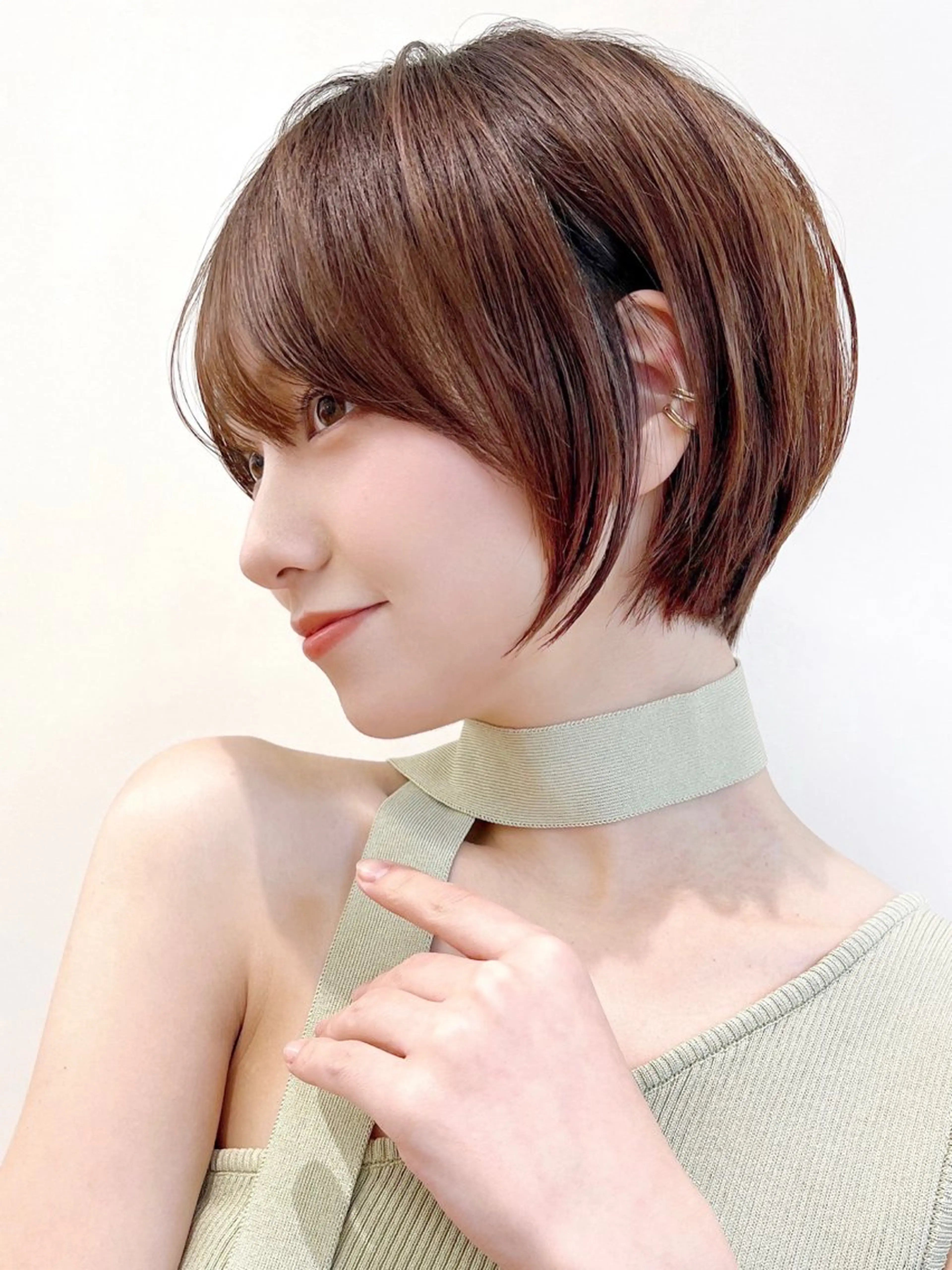 ショート ショートボブ ショートレイヤー ボブ レイヤーカット ショートヘア 小顔ショート🌿 Say.石川葵のヘアスタイル