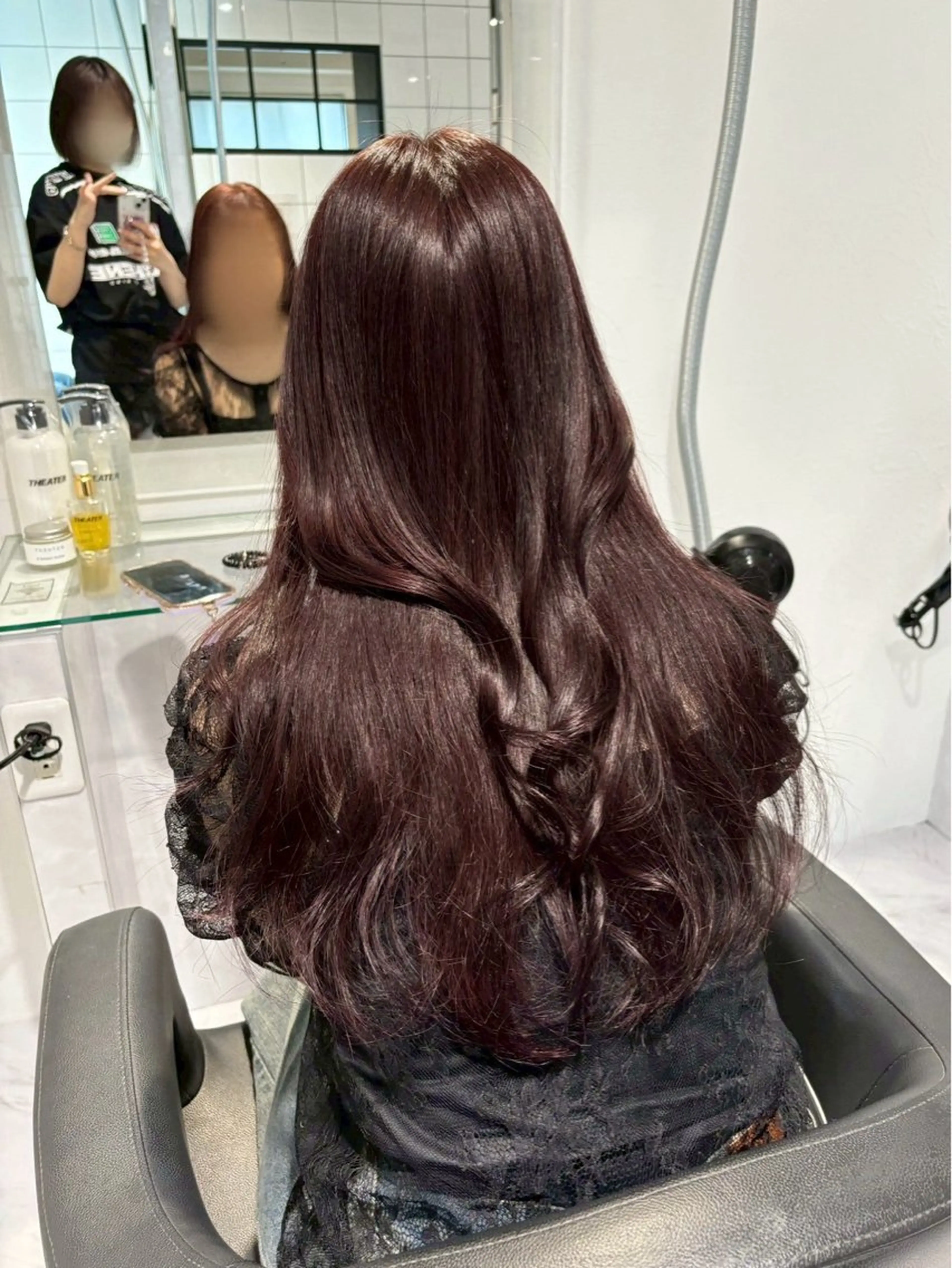 ロング カラー カット ヘアカラー トリートメント 透明感カラー艶髪💖 レイヤーJunyaのヘアスタイル