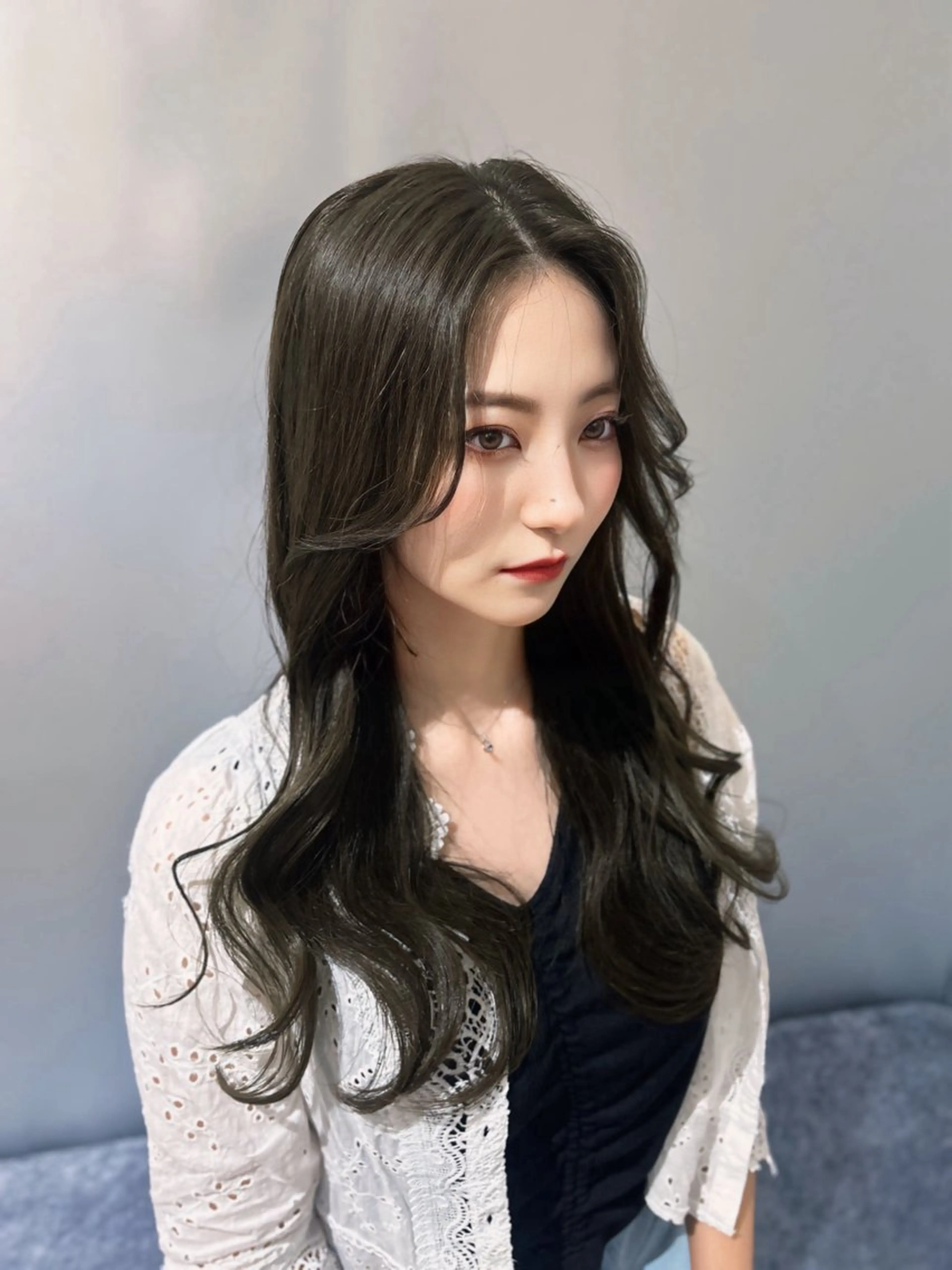 🟢カット＋ケアカラー＋髪質改善トリートメント　【新宿】【ULTOWA・ウルトワ】【ブリーチ毛、縮毛矯正】の写真