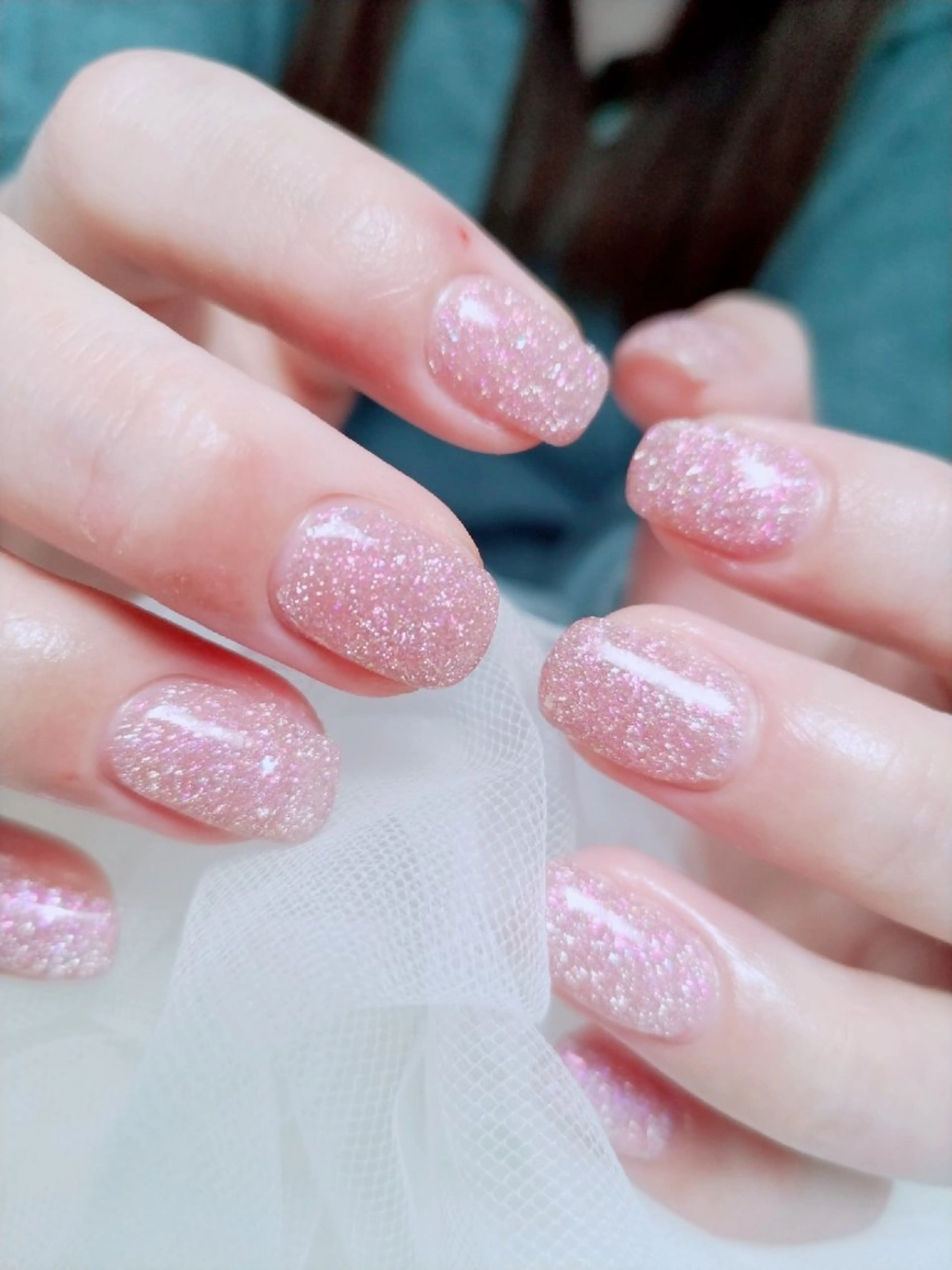 ネイル フラッシュネイル キラキラネイル ハンドネイル 門戸厄神プライベートサロンulunail所属・ulunail mikaのネイルデザイン