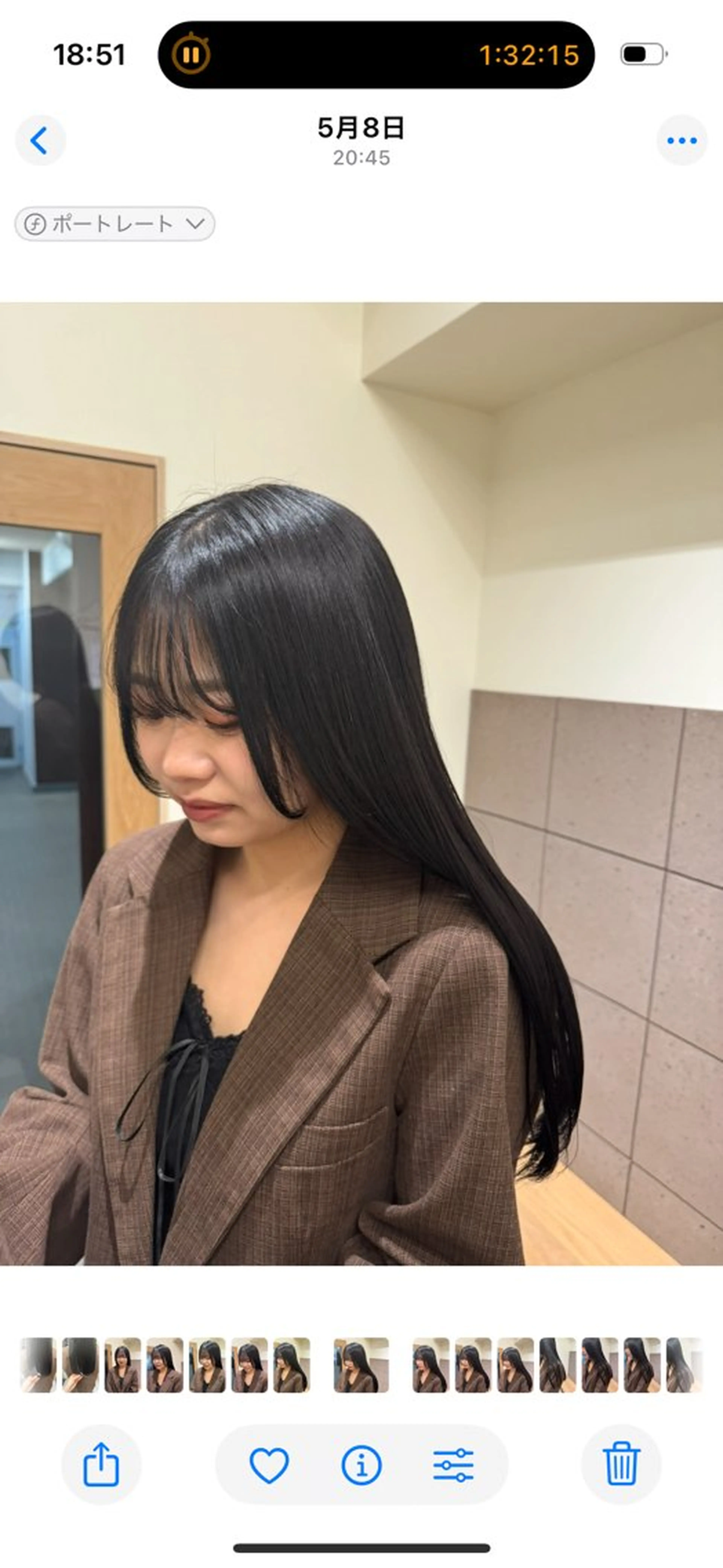 ロング カラー ゆ う あのヘアスタイル